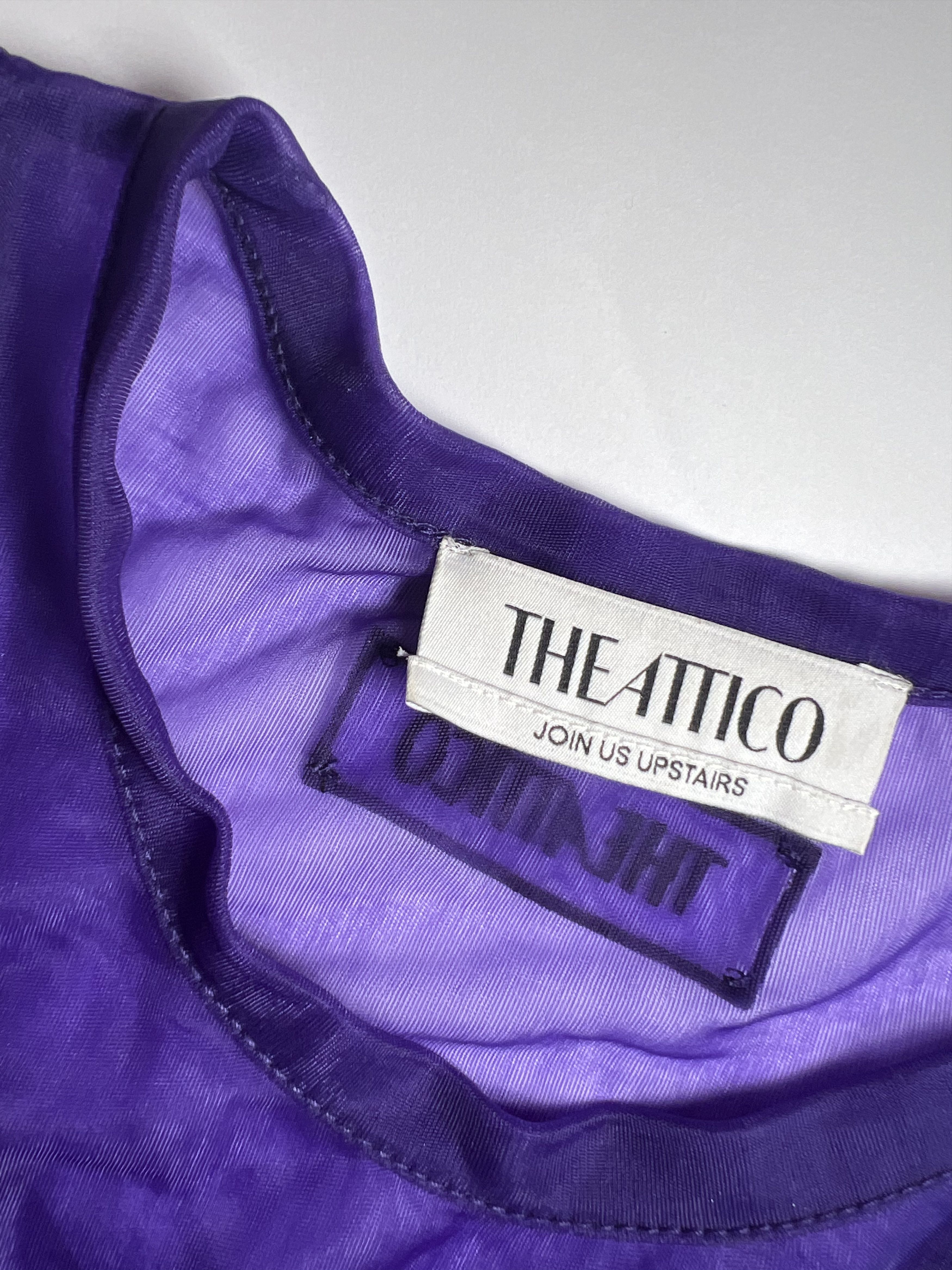 The Attico The Attico Purple See Through Sleeveless Top Size XS / US 0-2 / IT 36-38 - 6 Thumbnail