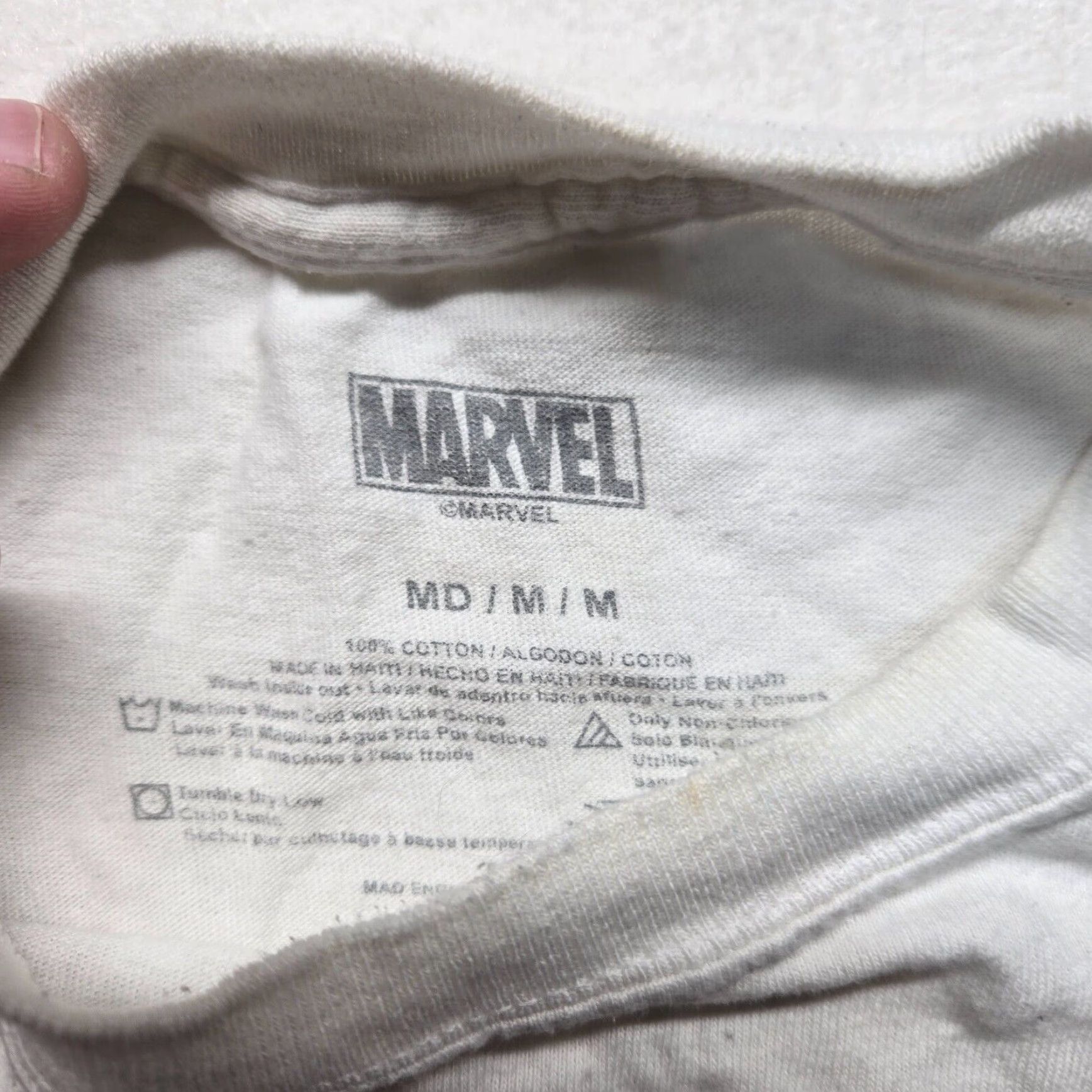 Vintage Marvel Spider-Man Short Sleeve T-Shirt Adult Men's Medium White Size US M / EU 48-50 / 2 - 3 Thumbnail