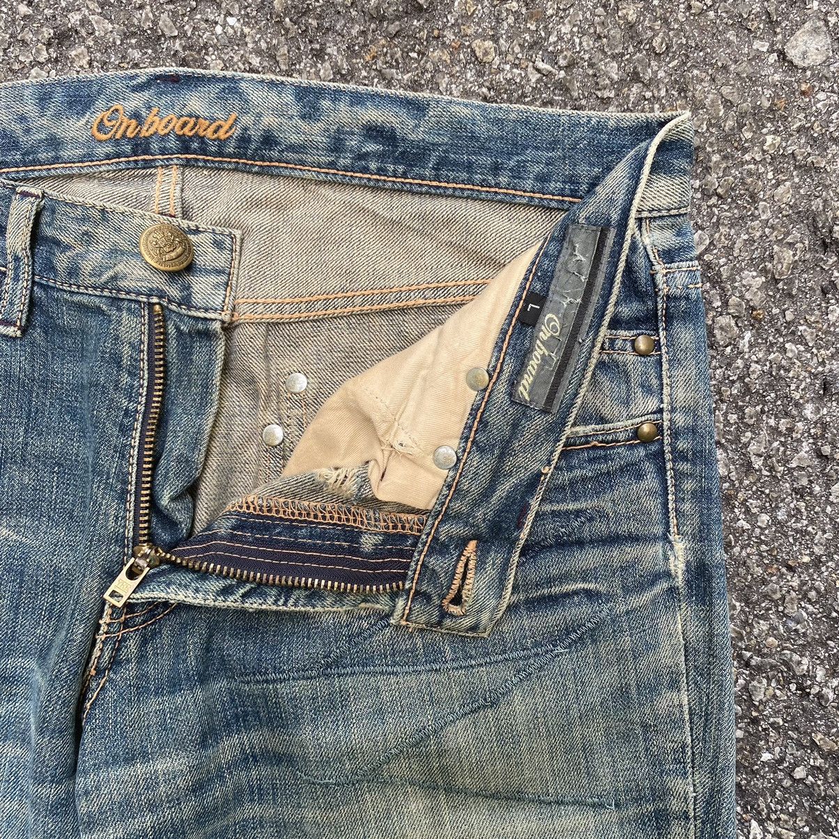 Hysteric Glamour Flare Jeans Japanese On Boards Distressed Denim Low Rise Size US 32 / EU 48 - 6 Thumbnail