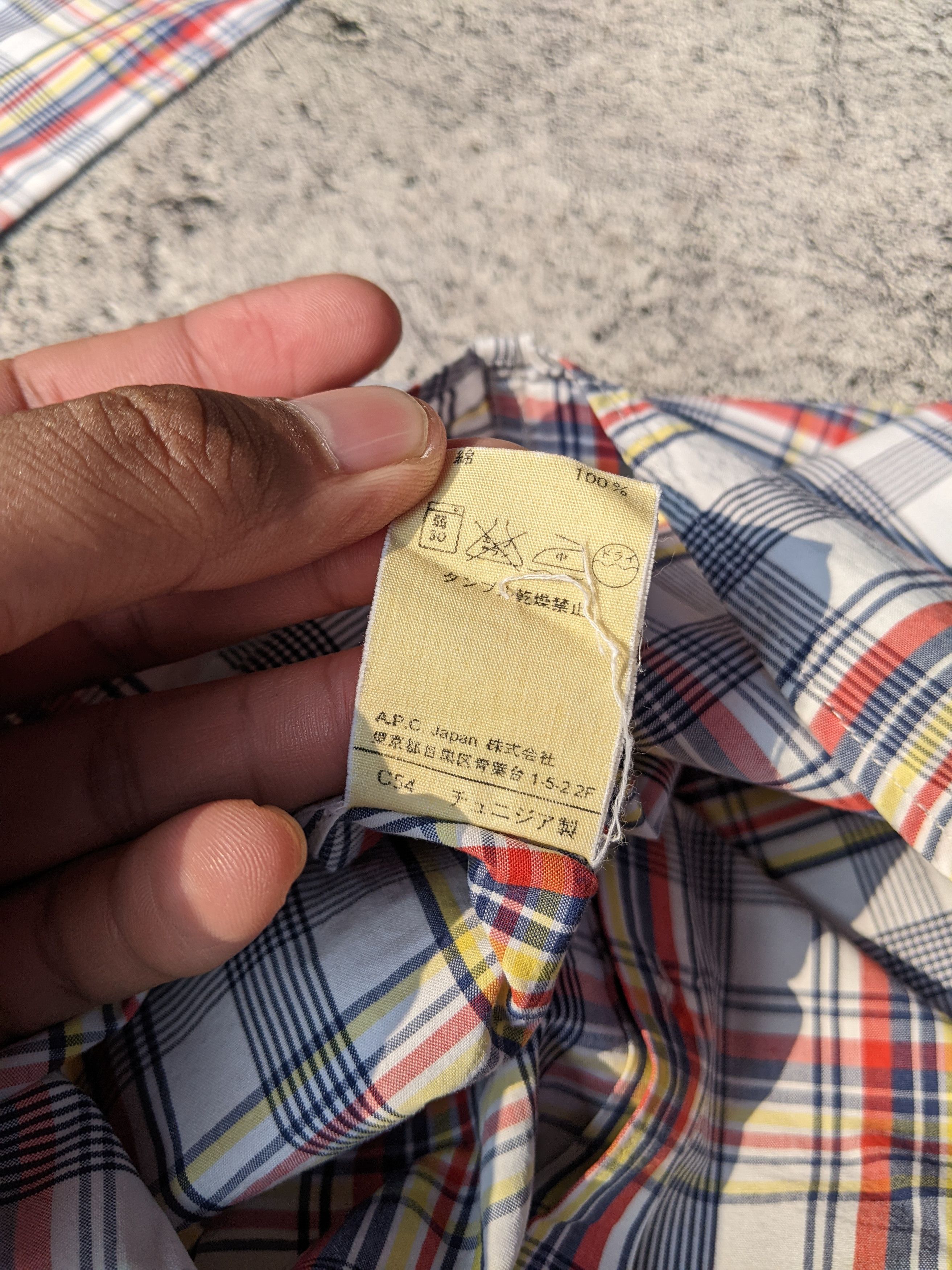 A.P.C. A.P.C Rue Madame Paris Plaid Shirt Size US XS / EU 42 / 0 - 6 Thumbnail