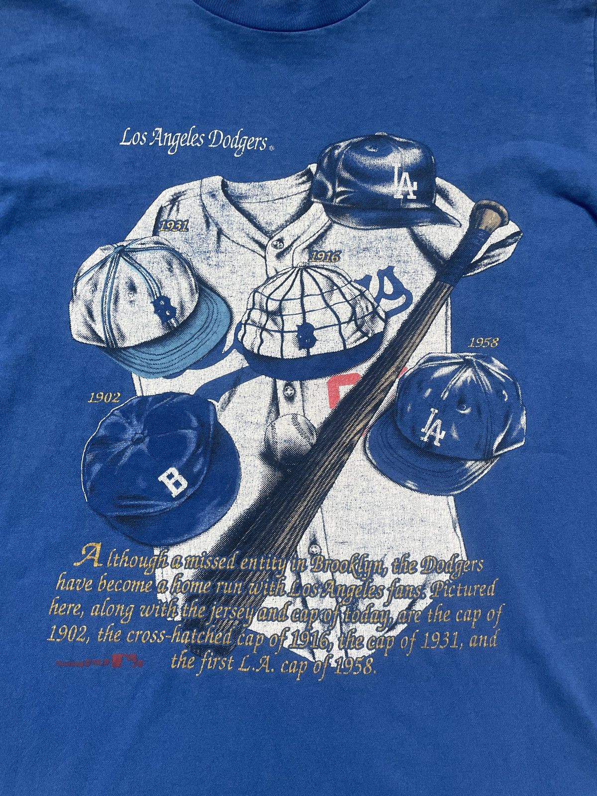 MLB × Nutmeg × Vintage Vintage 90’s Los Angeles Dodgers MLB Nutmeg t shirt tee Size US M / EU 48-50 / 2 - 3 Thumbnail