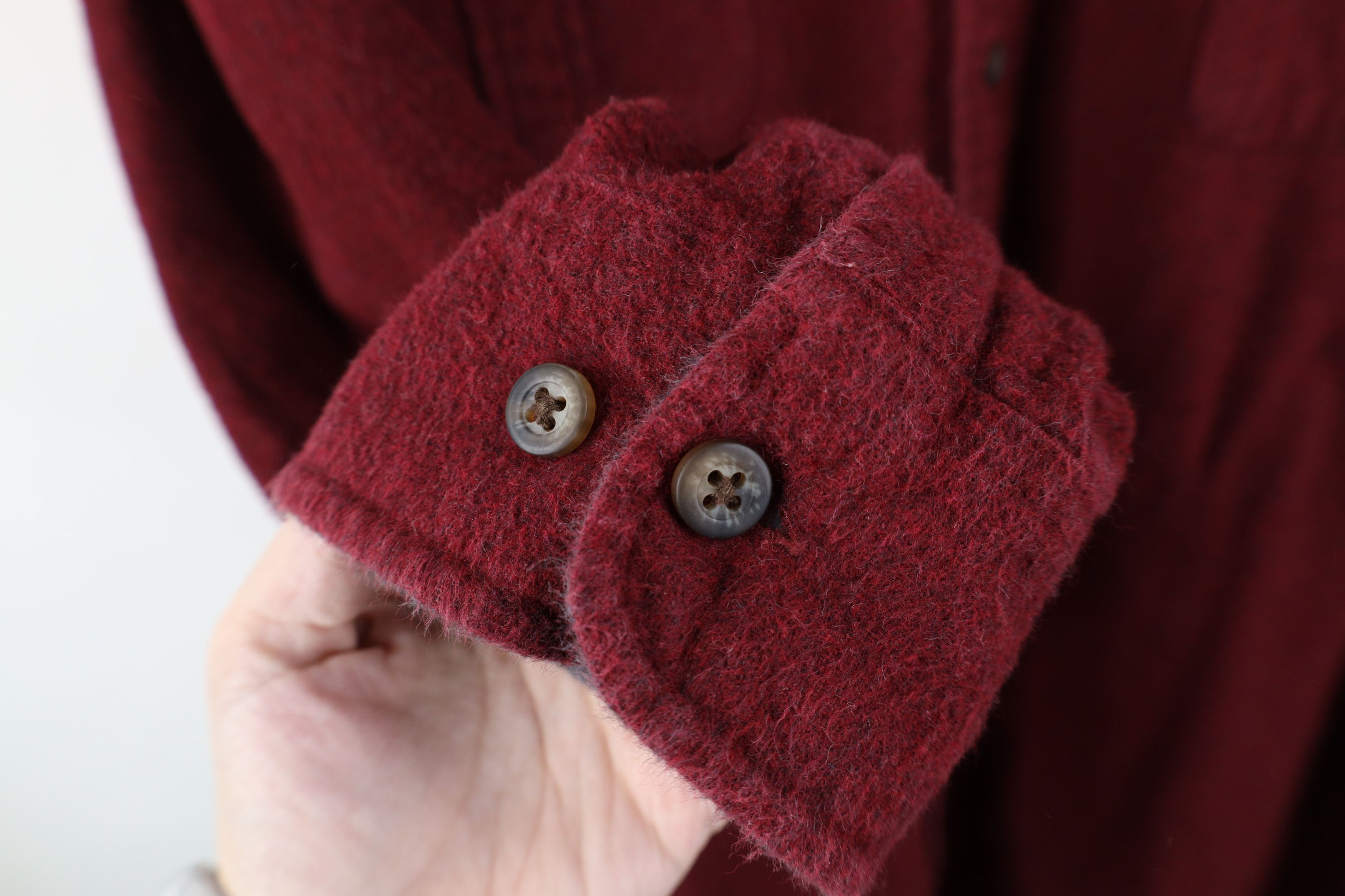 Vintage Vintage 90s Streetwear Cloth Collared Button Shirt Red Size US XL / EU 56 / 4 - 5 Thumbnail