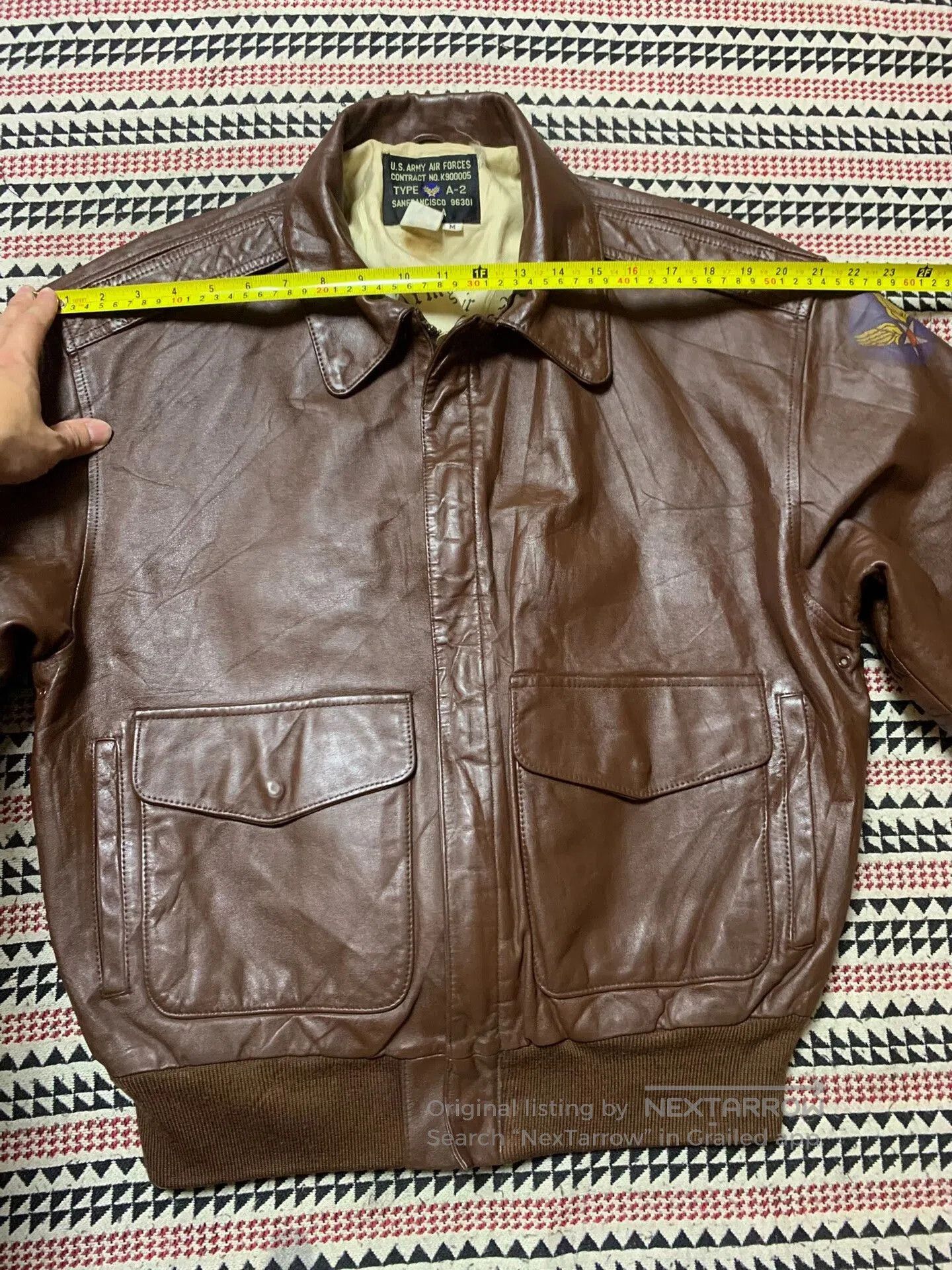 Vintage vintage ameco a-2 military leather jacket. Size US M / EU 48-50 / 2 - 3 Thumbnail