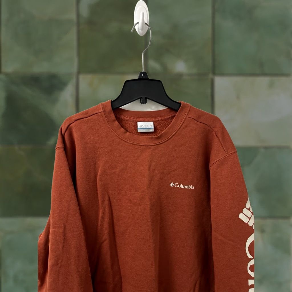 Logo 7 Columbia Sweatshirt Mens XL Orange Logo Graphic Pullover Crewneck Long Sleeve Sweatshirt Size US XL / EU 56 / 4 - 1 Thumbnail