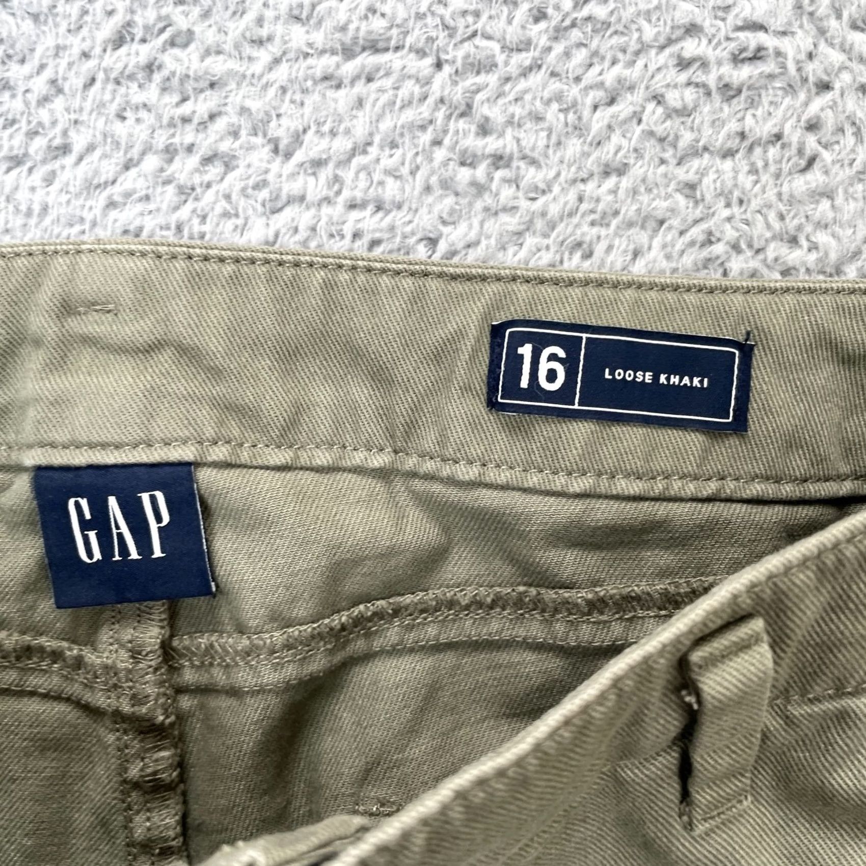 Gap Gap Pants Womens Green Khakis Cotton Wide Leg Golf Tennis Resort Wear 16 Size 38" / US 16 / IT 52 - 4 Thumbnail