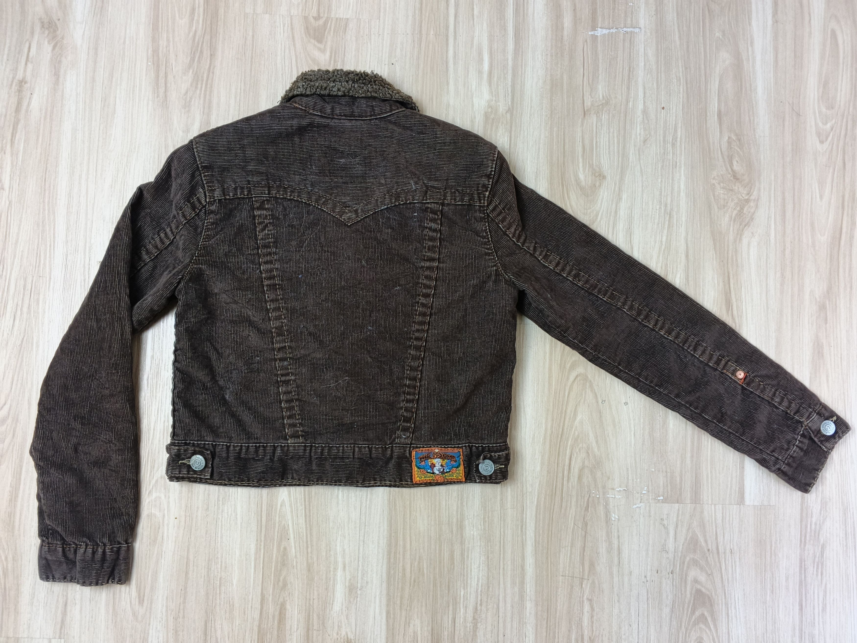 True Religion Vintage 90's True Religion Corduroy Cropped Denim Jacket Size M / US 6-8 / IT 42-44 - 10 Thumbnail