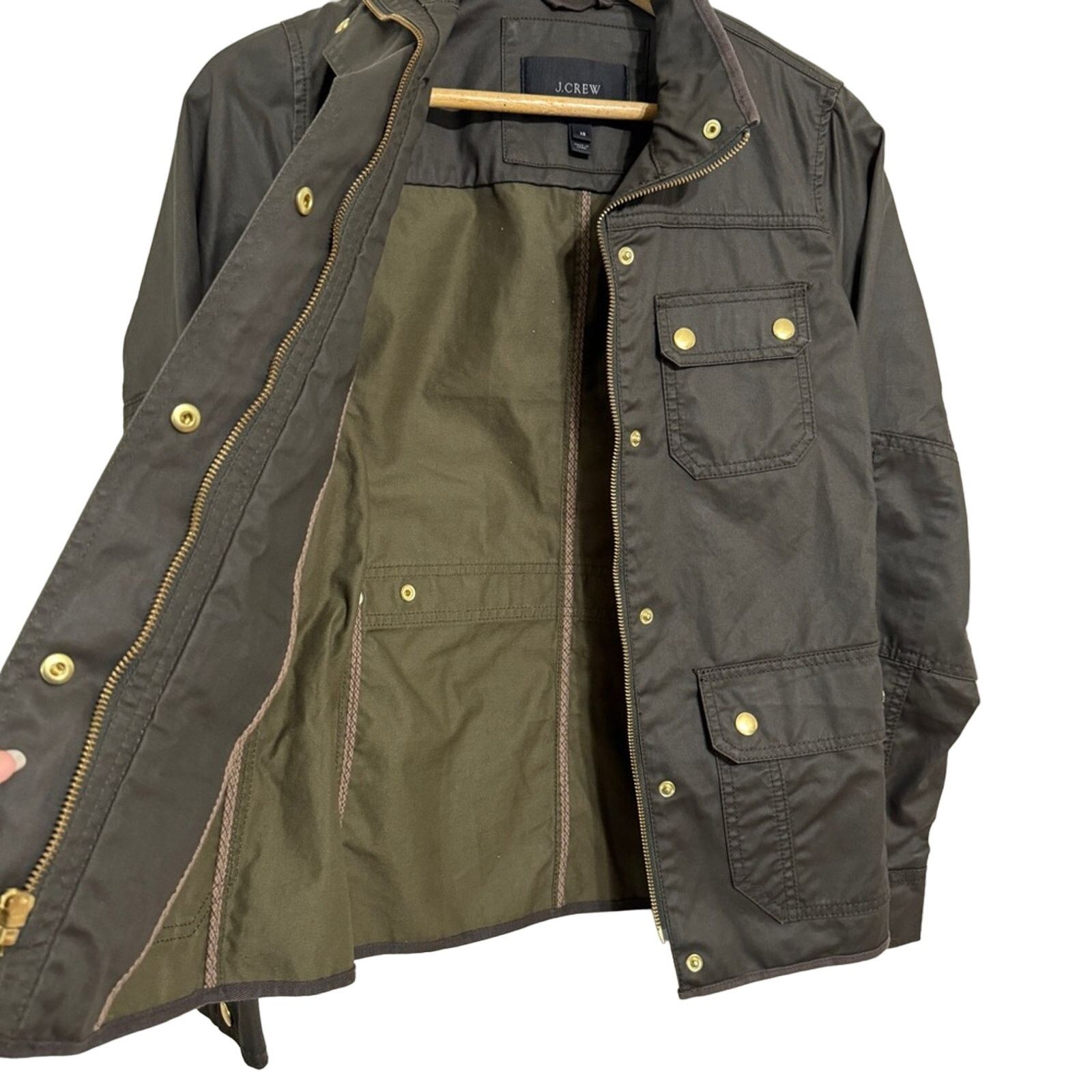 J.Crew J. Crew Downtown Field Utility Military Wax Jacket Size XS / US 0-2 / IT 36-38 - 9 Thumbnail