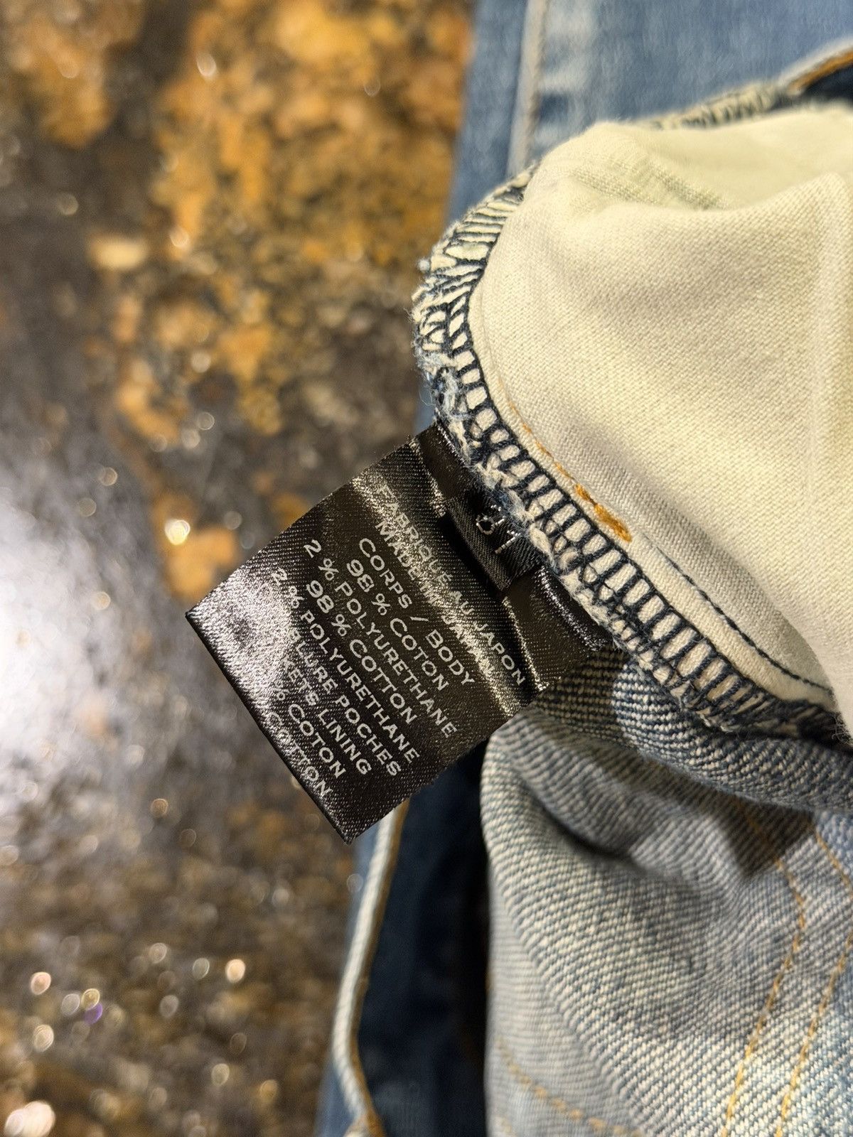 Balmain Balmain OG Biker Distressed Stone Wash Blue Denim Jeans Size US 31 - 10 Thumbnail