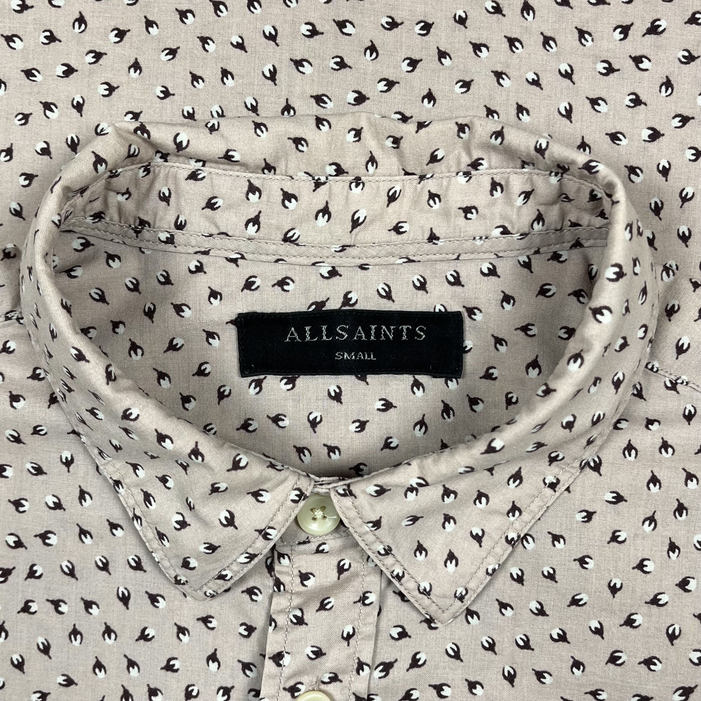Allsaints Designer AllSaints Bulb Button Up Short Sleeve Shirt Size US S / EU 44-46 / 1 - 10 Thumbnail