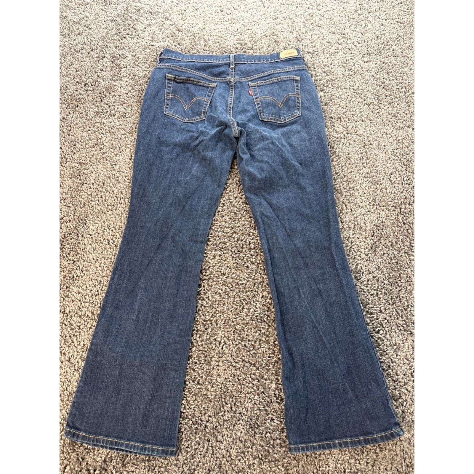 Levi's VINTAGE Levi's 515 Jeans Women 12 Bootcut Dark Wash Blue 90s Hipster Classic Denim Stretch Jeans Mens? Size 34" / US 12 / IT 48 - 6 Thumbnail