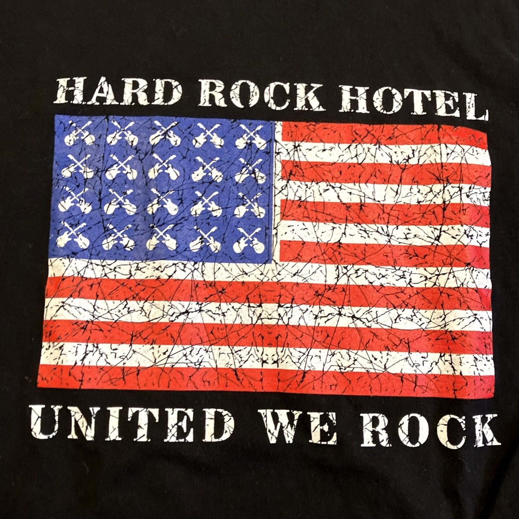 Hard Rock Cafe VINTAGE Hard Rock Hotel Las Vegas United We Rock Long Sleeve T Shirt XL Men Black Cotton Logo Crew Neck Rock 90s Theme Size US XL / EU 56 / 4 - 2 Thumbnail