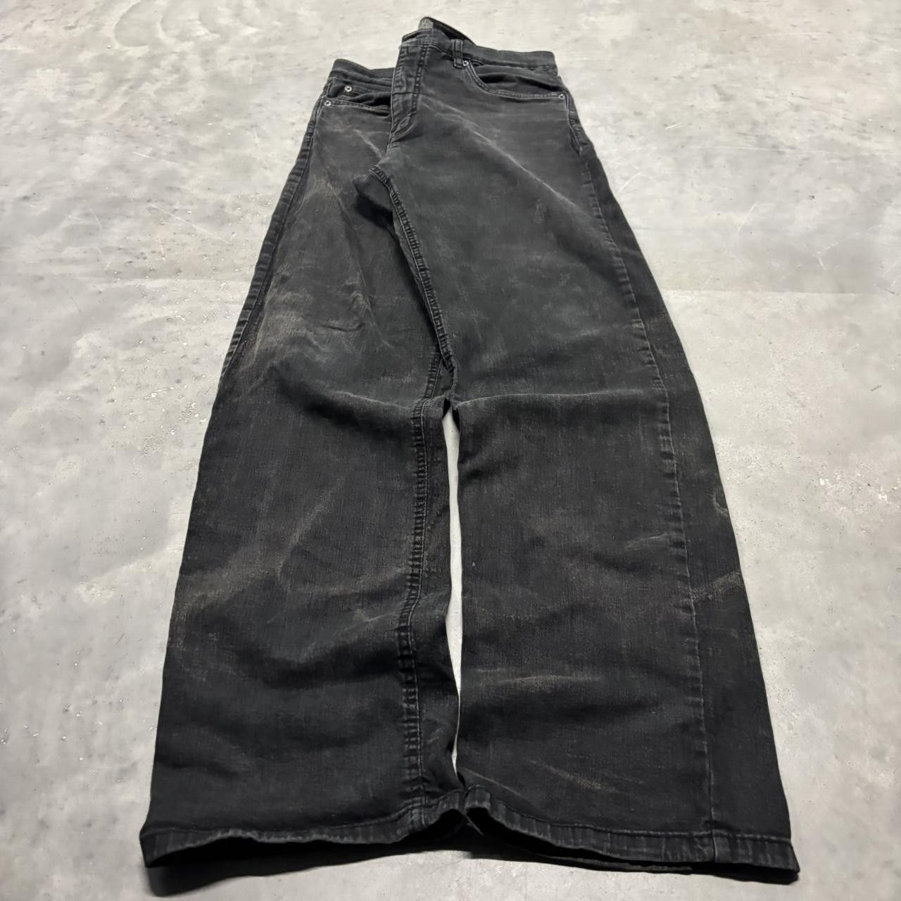 Japanese Brand × Vintage Crazy Vintage Y2K/2000s Grunge Black Skater Denim Jeans! Size US 34 / EU 50 - 3 Thumbnail