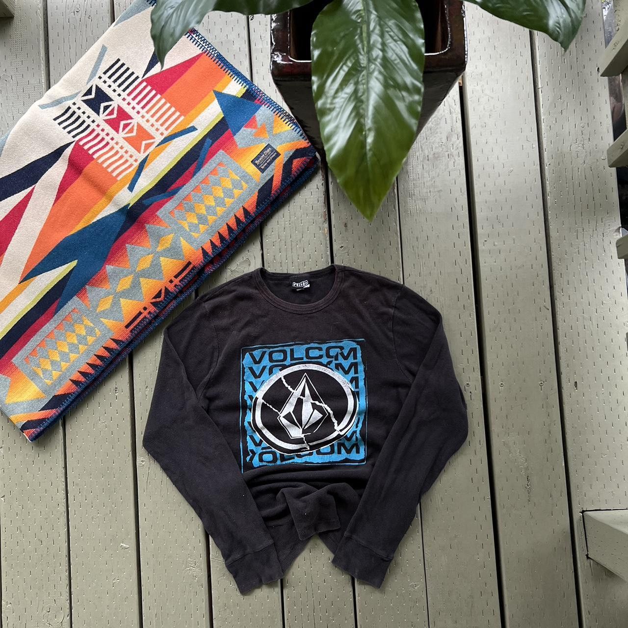 Vintage × Volcom Volcom Thermal Waffle Knit Long Sleeve T-Shirt Skater Punk Size US L / EU 52-54 / 3 - 3 Thumbnail
