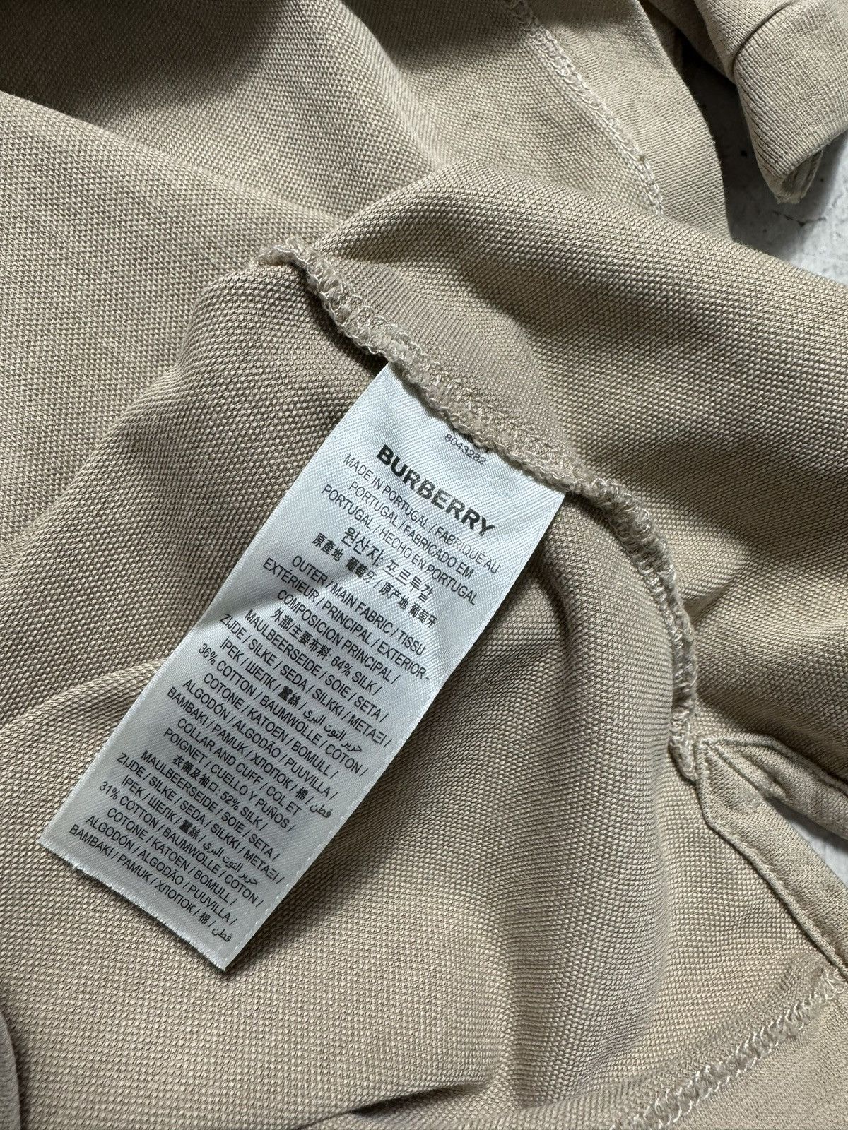 Burberry Burberry Luxury Polo Shirt Beige Size S Size US S / EU 44-46 / 1 - 8 Thumbnail