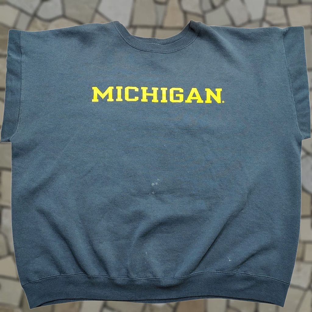 Champion VINTAGE Champion Michigan Wolverines Crewneck Sweatshirt Adult XL Blue Yellow Sweatshirt Logo 80s 90s Sports Mens Size US XL / EU 56 / 4 - 1 Thumbnail