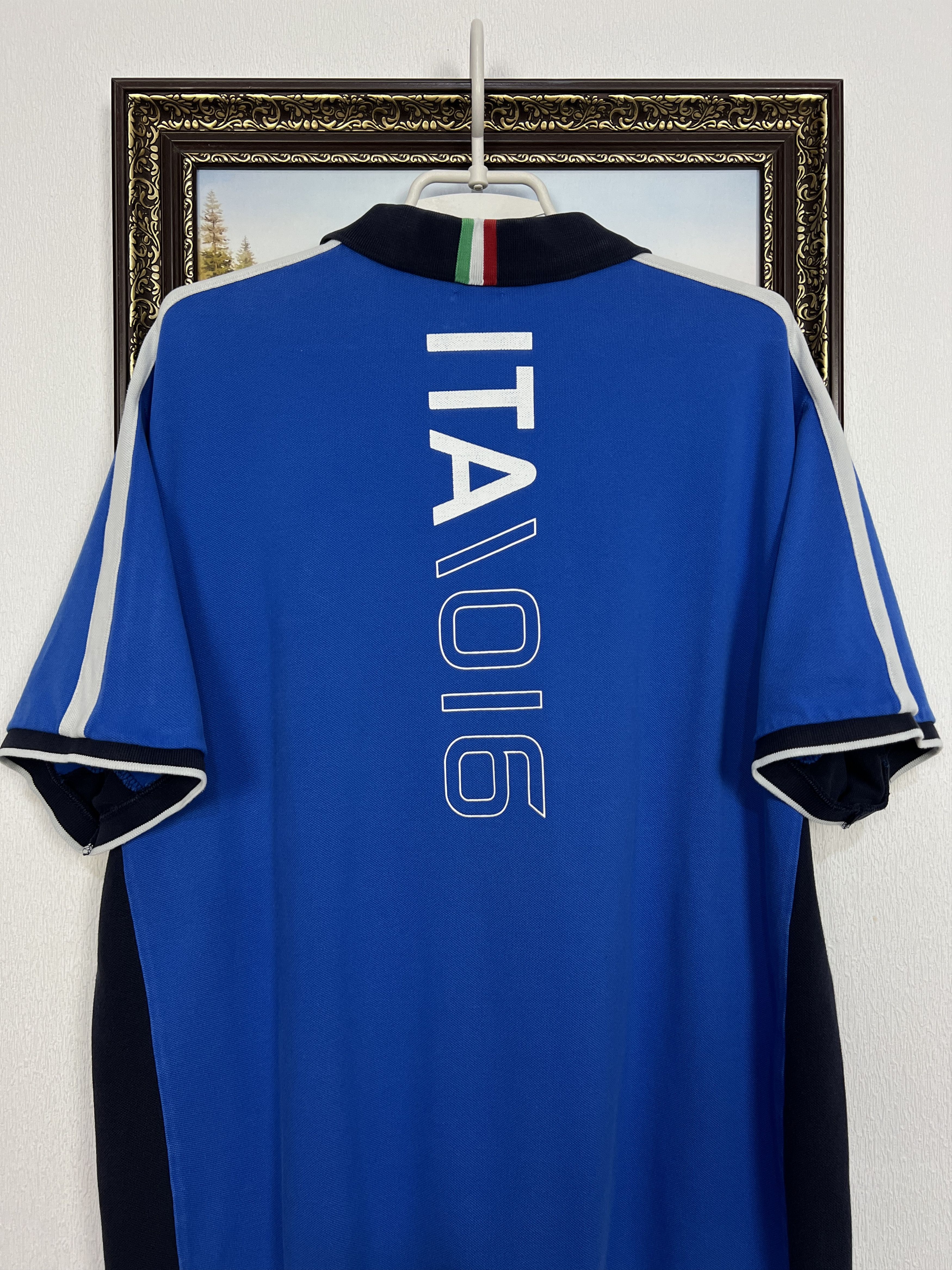 Polo Ralph Lauren Italy Italia Big Pony Rare Chief Keef Blue Shirt Jersey Size US XXL / EU 58 / 5 - 7 Thumbnail