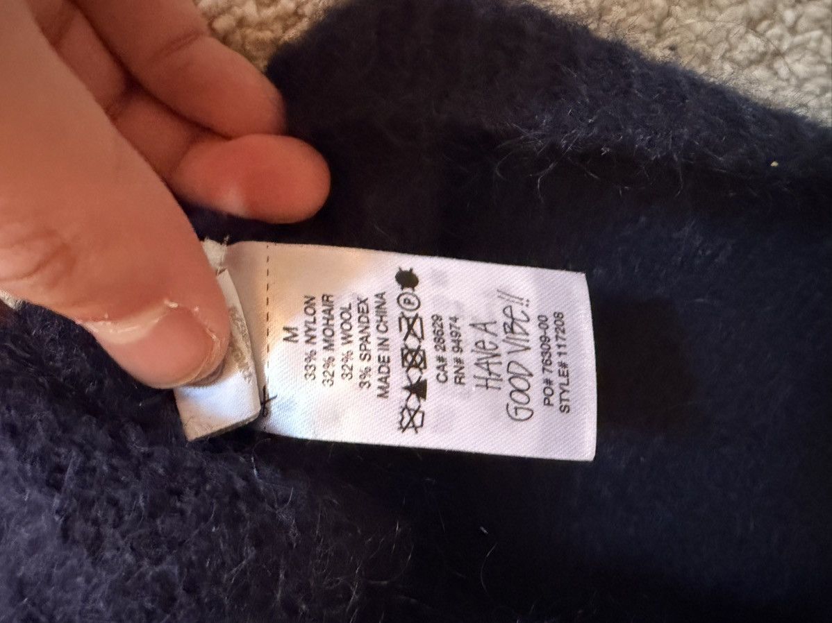 Stussy Stussy Dice Fuzzy Mohair Sweater Blue Size US M / EU 48-50 / 2 - 4 Thumbnail