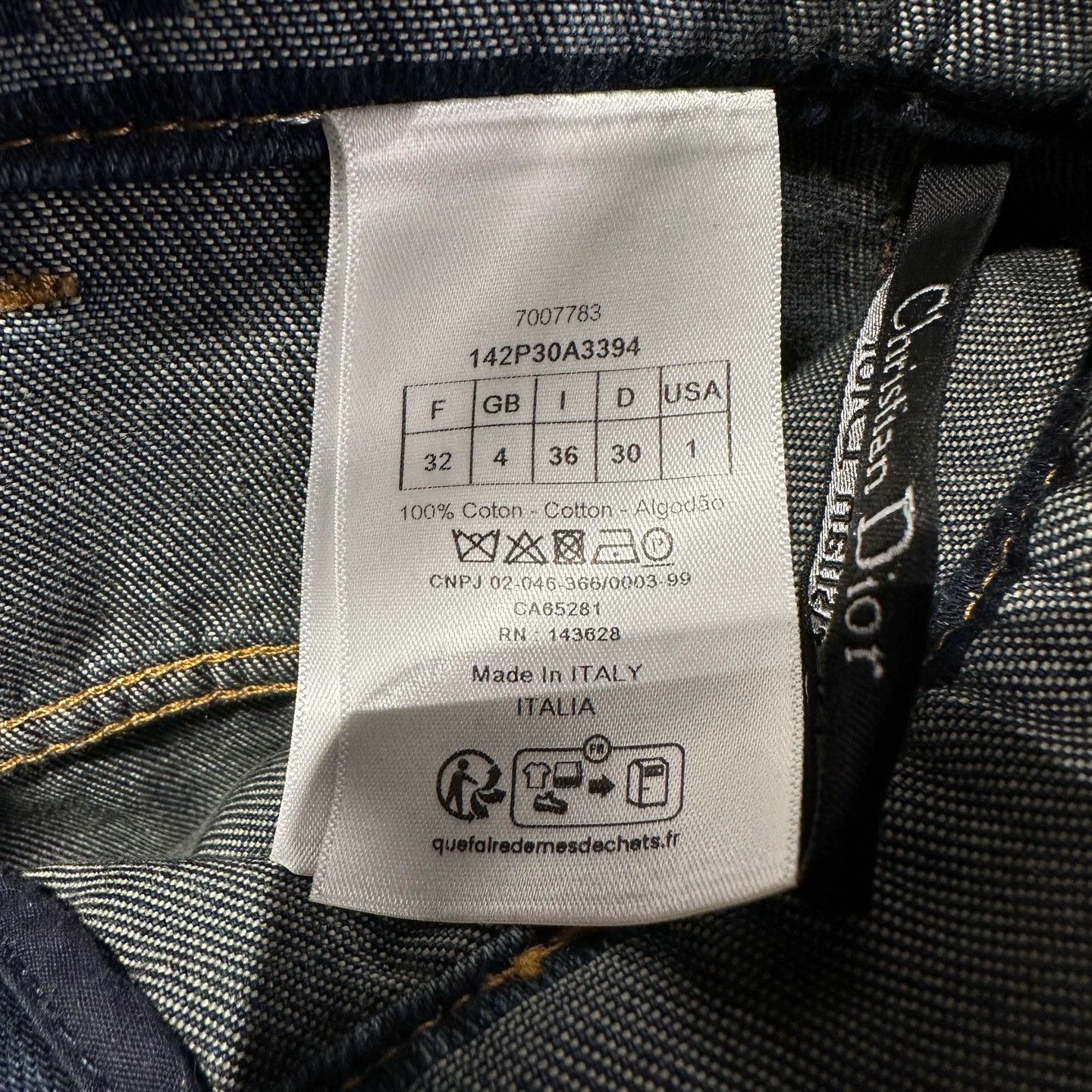 Christian Dior Monsieur Dior may379 double pocket denim pants 32 cotton Size 24" / US 00 / IT 34 - 4 Thumbnail