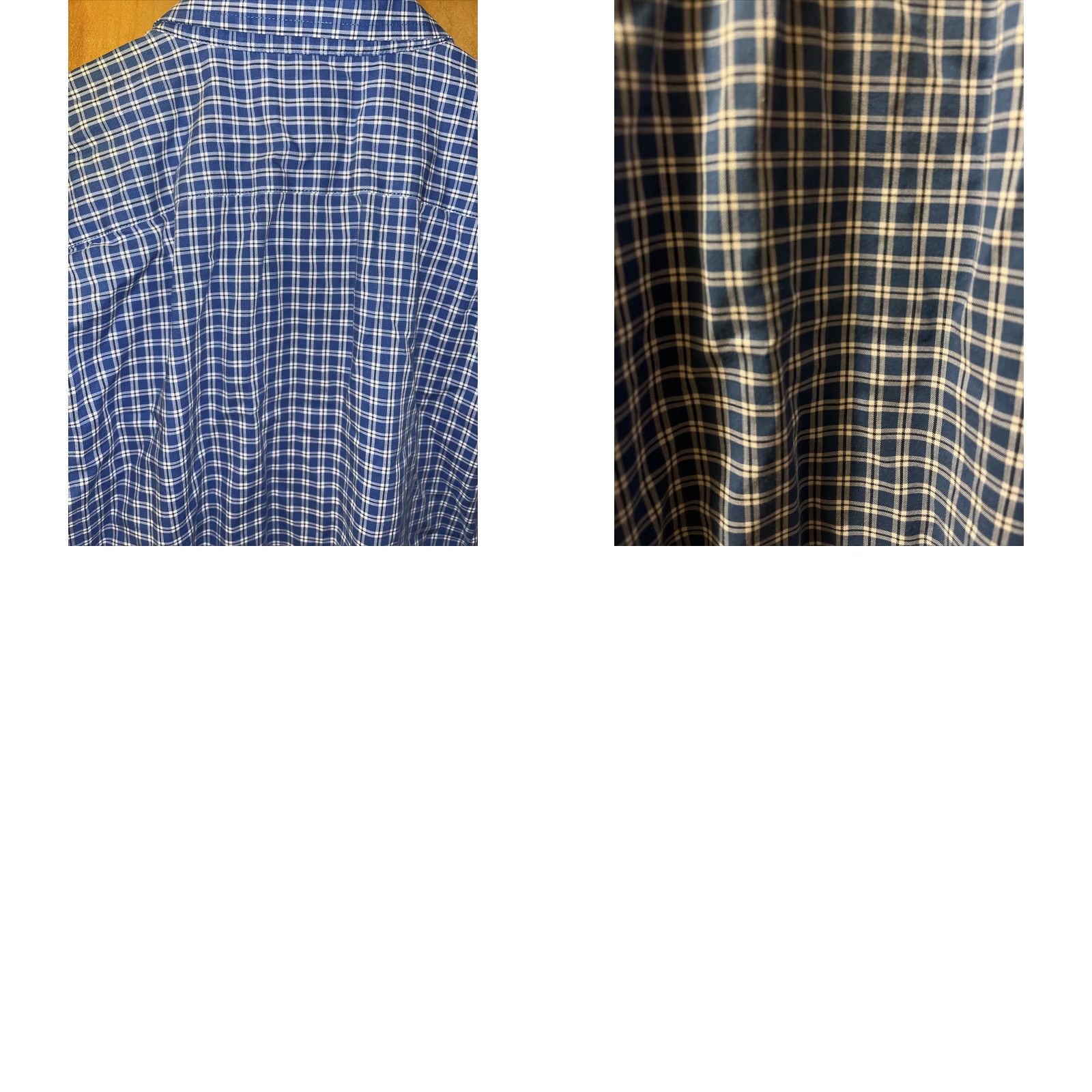 Vintage VINTAGE L.L. BEAN Men's Cotton Plaid Button-Up Shirt Traditional Fit Long Sleeve Casual Fall Winter Spring Blue Medium Reg Size US M / EU 48-50 / 2 - 8 Thumbnail