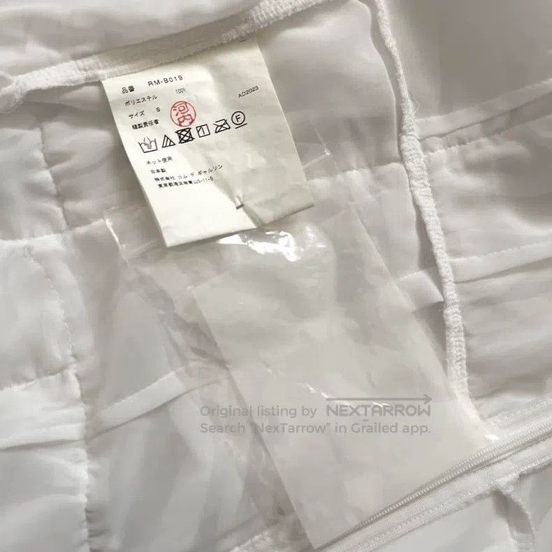 Comme des Garcons Comme Des Garcons White Pleated Top Size S / US 4 / IT 40 - 6 Thumbnail
