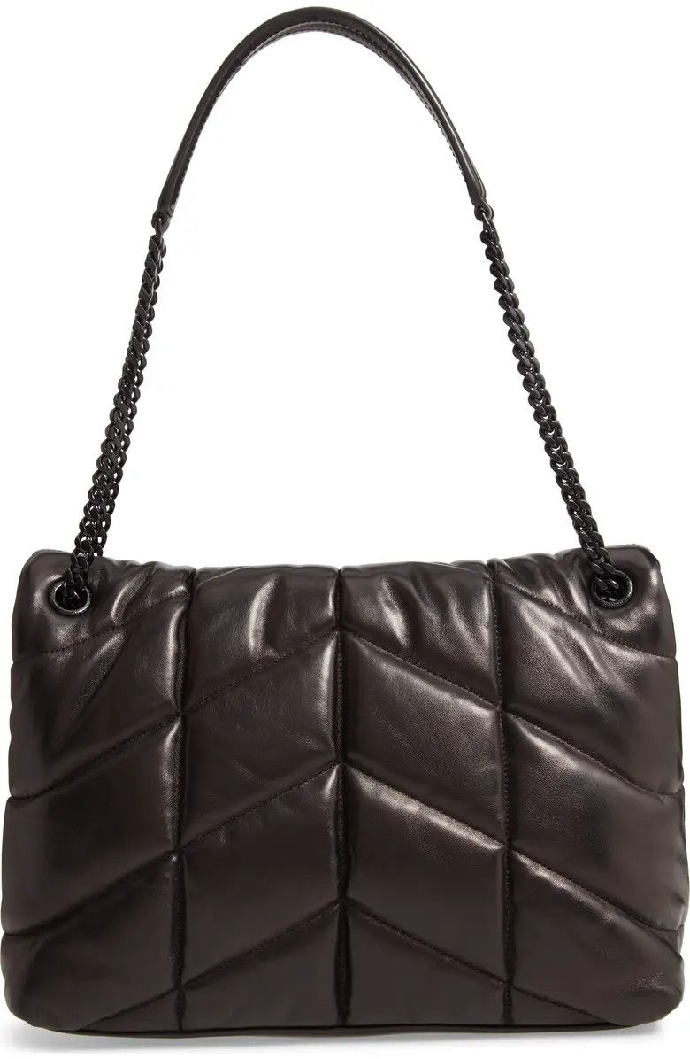 Saint Laurent Paris Saint Laurent (NEW) Loulou Medium Black Quilted Lambskin Bag Size ONE SIZE - 2 Thumbnail