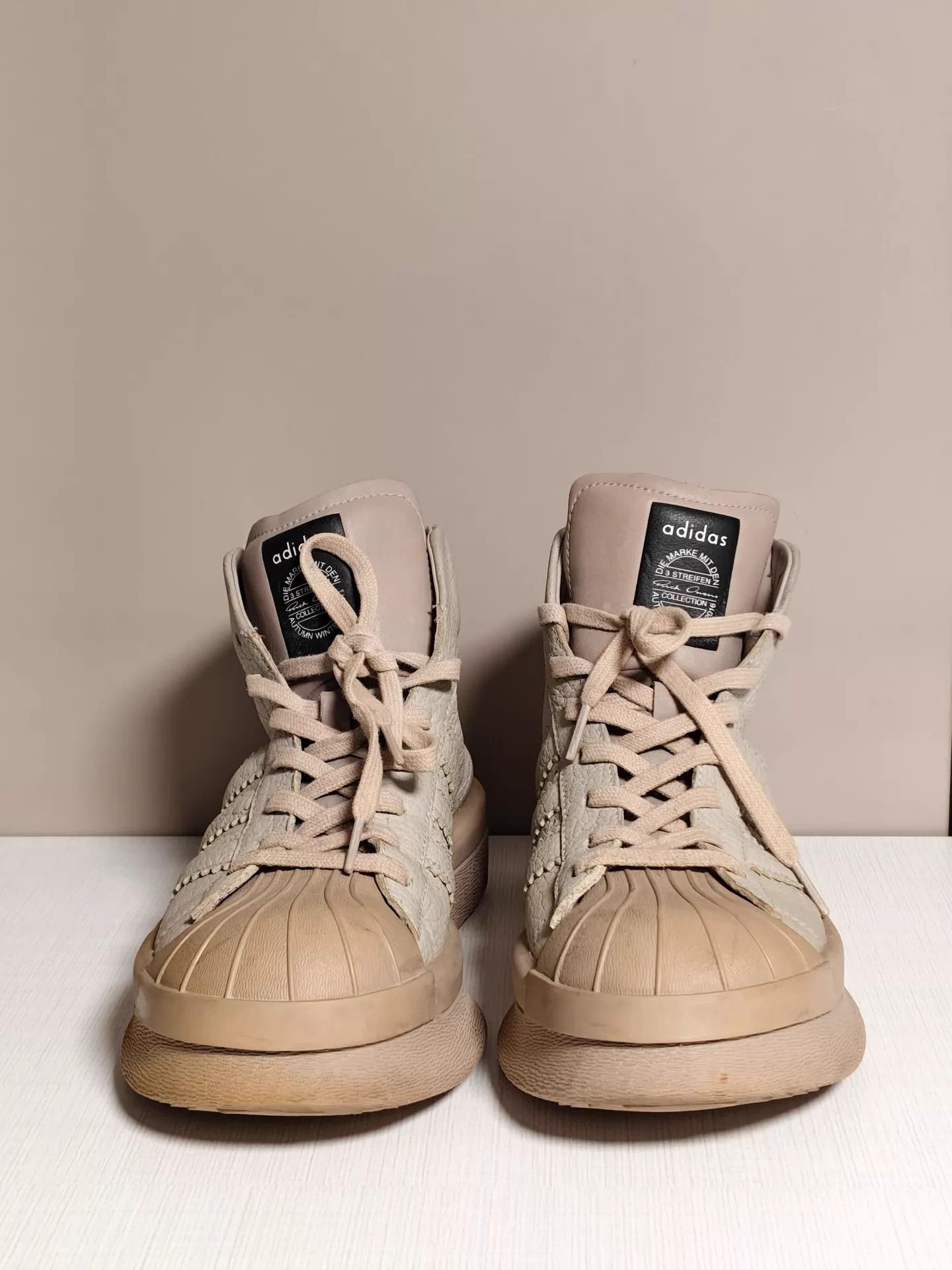 Rick Owens Rick Owens x adidas Superstar Platform Sneaker 43 Size US 9.5 / EU 42-43 - 2 Thumbnail