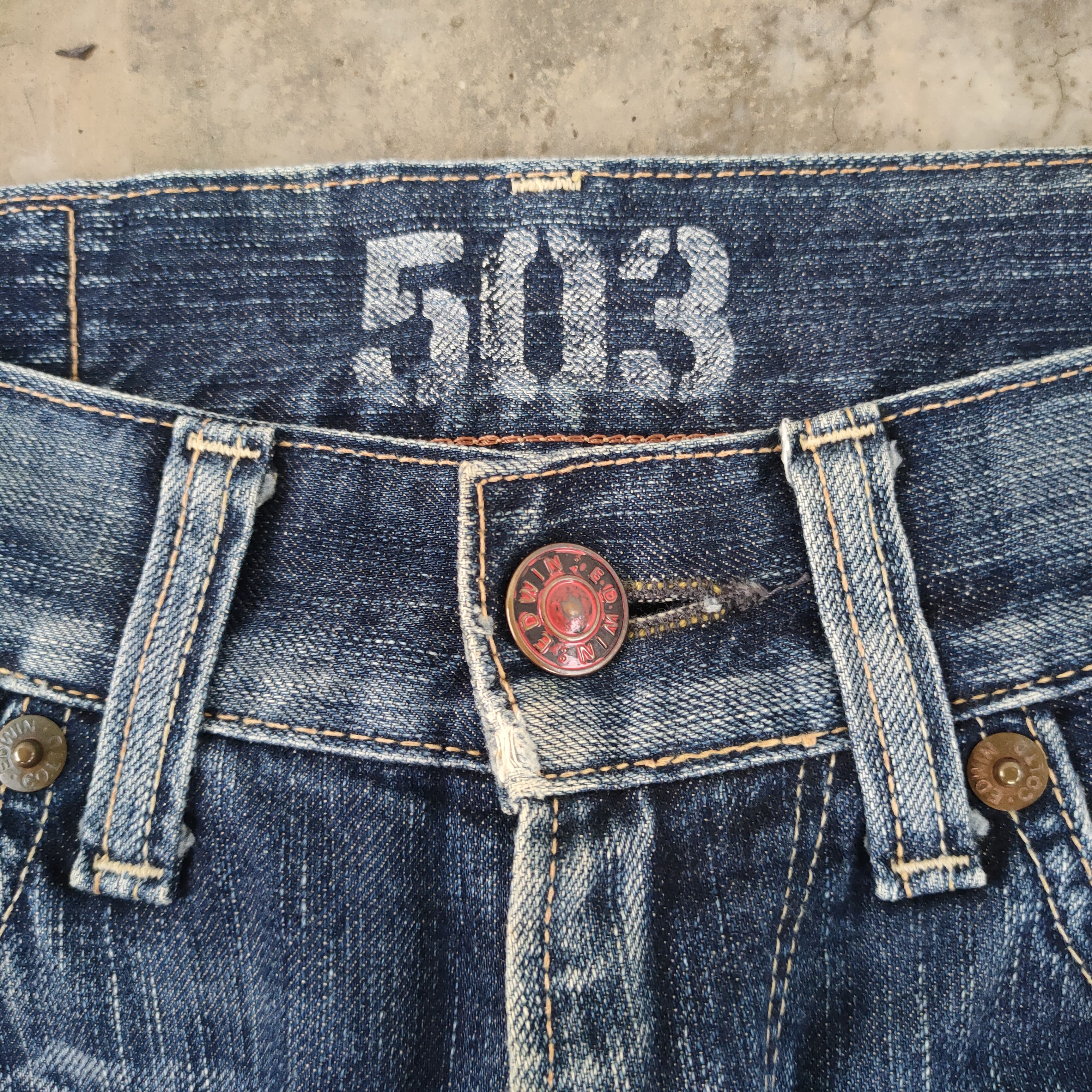 Edwin W30 VINTAGE EDWIN DISTRESSED FADED JEANS DENIM PANTS Size US 30 / EU 46 - 5 Thumbnail