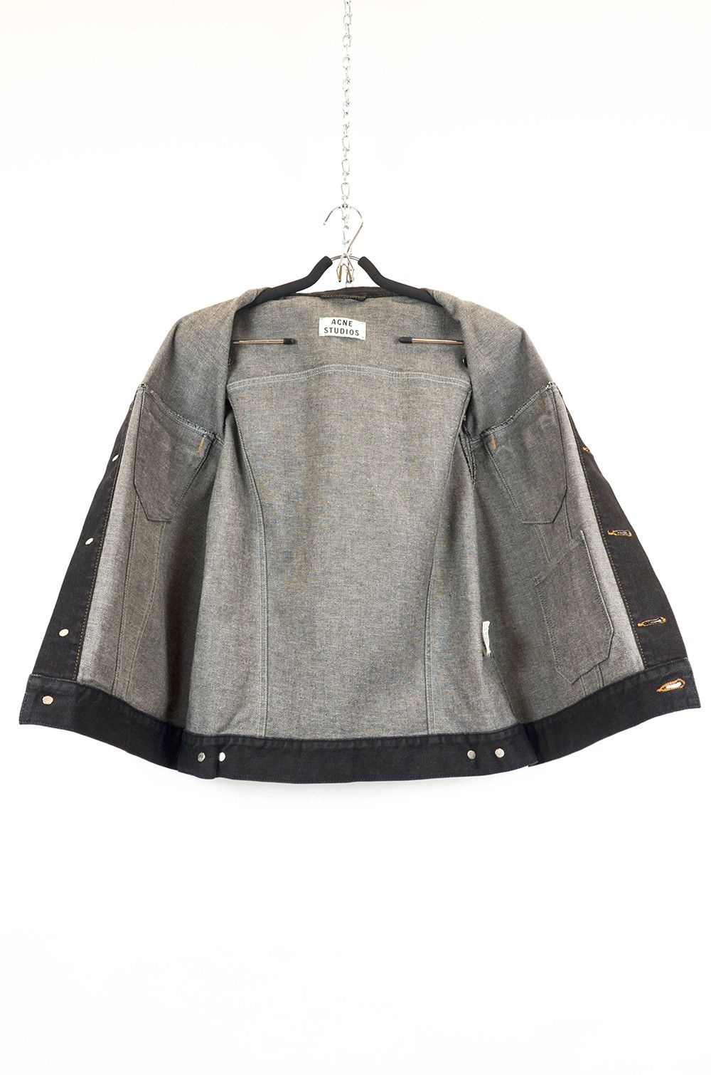Acne Studios Acne Studios Sleeveless Raw Denim Trucker Vest – Size L Size US L / EU 52-54 / 3 - 3 Thumbnail