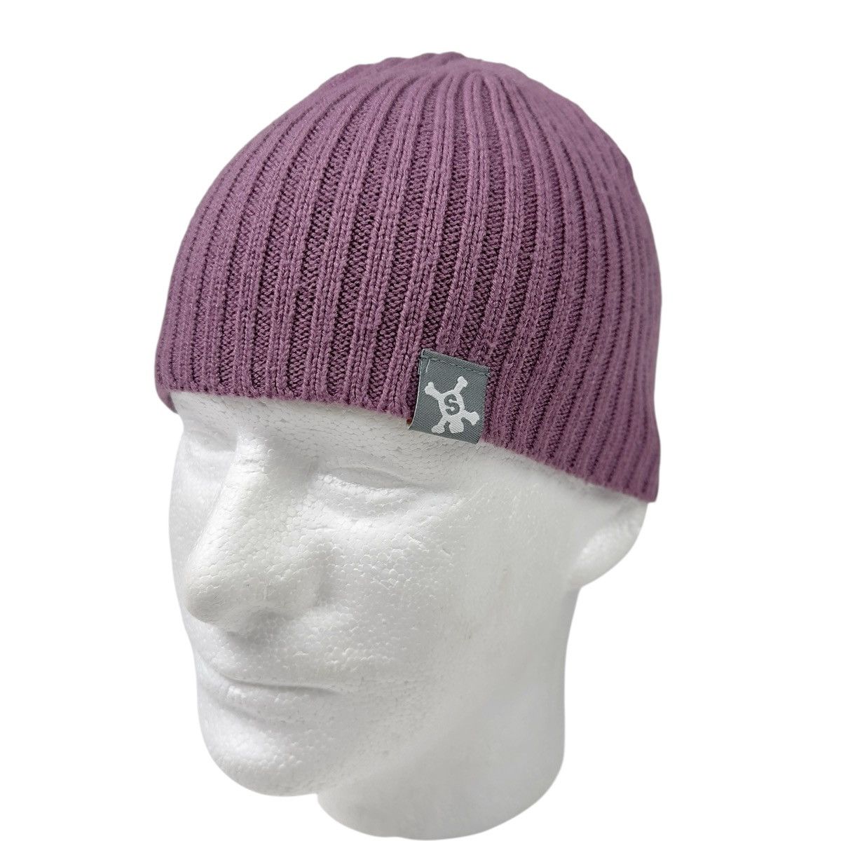 Stussy Skullcap Beanie Purple S/M Vintage Y2K