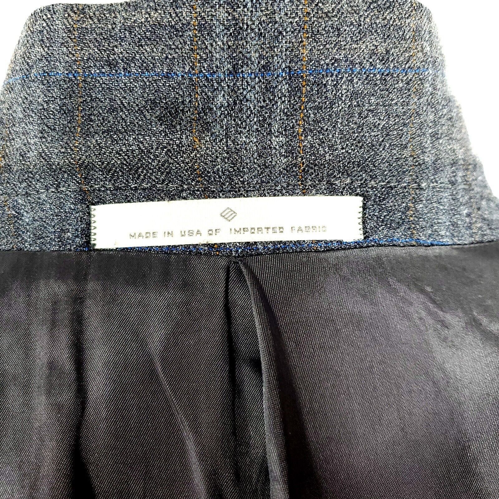 Joseph Abboud Joseph Abboud Nordstrom Wool Silk 3 Button Sport Coat 42R Gr Size 42R - 10 Thumbnail