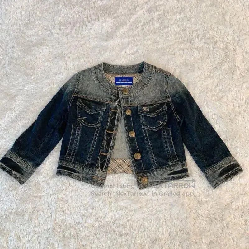 Other Burberry Women's Blue Cotton Blend Jacket. Size S / US 4 / IT 40 - 5 Thumbnail