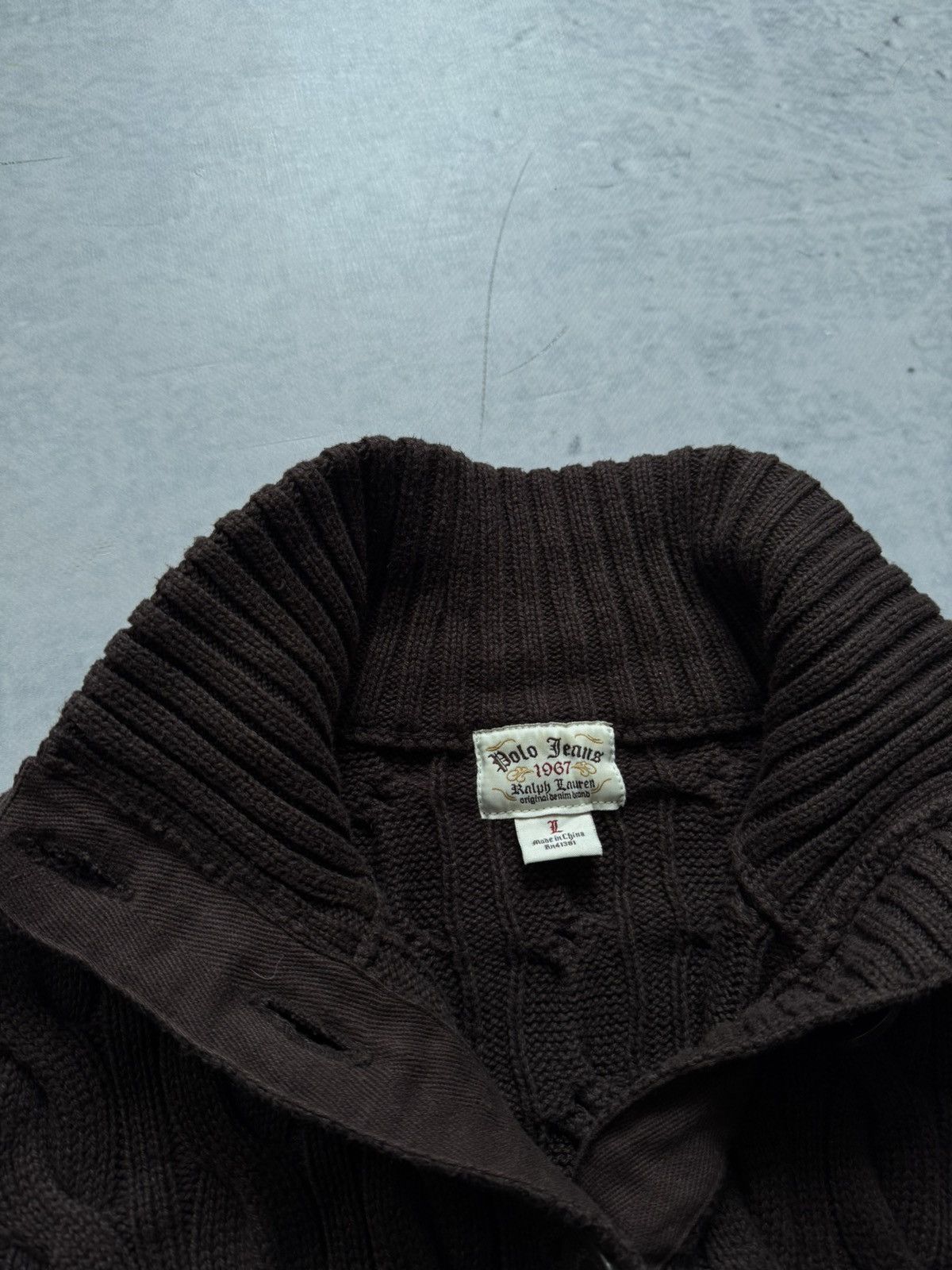 Polo Ralph Lauren × Vintage 🦂Polo Jeans Ralph Laurent knitwear vintage Y2K brown sweater Size L / US 10 / IT 46 - 8 Thumbnail