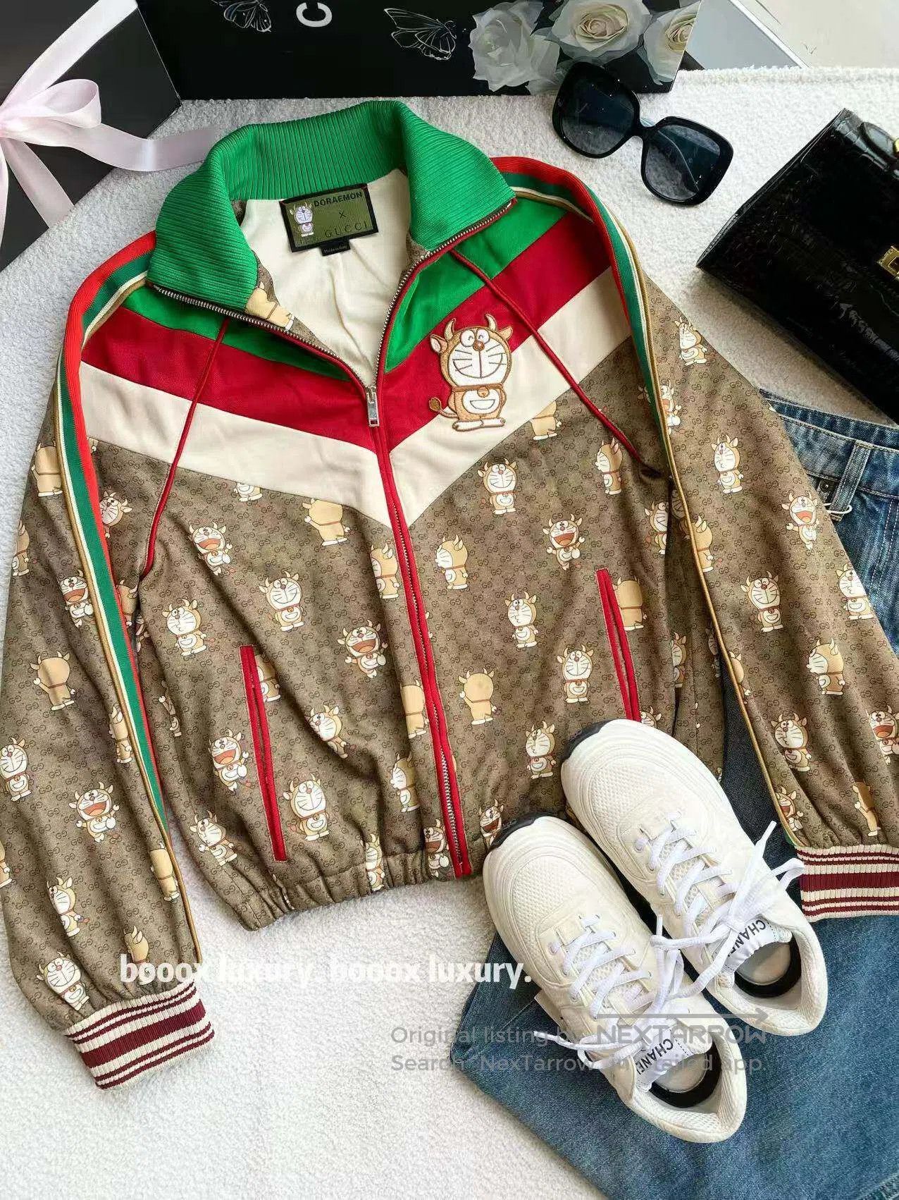 Gucci Guicci Monogram All Over Print Polyester Jacket| Size XXS / US 00 / IT 34 - 1 Thumbnail