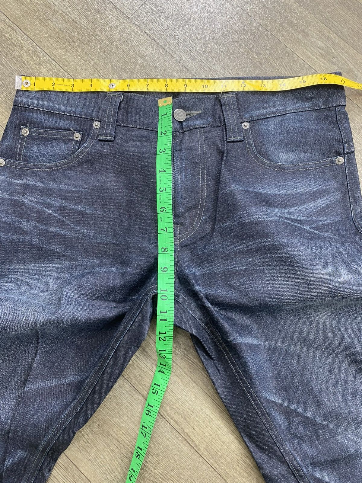 Tornado Mart 2000s Tornado Mart Waxed Clawmark Distressed Flared Jeans Size US 34 / EU 50 - 23 Thumbnail