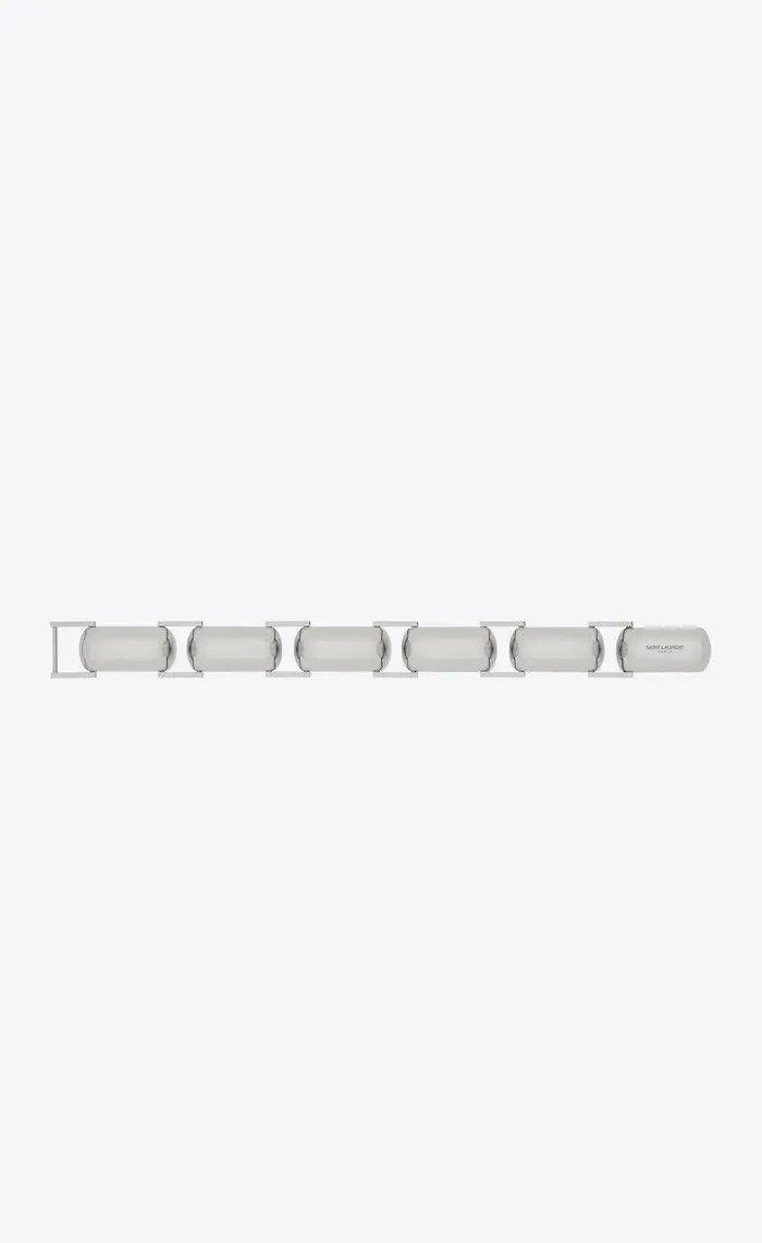 Saint Laurent Paris o1b1hav110525 756541 Size: L / Dome Chain Bracelet in Metal Size ONE SIZE - 3 Thumbnail