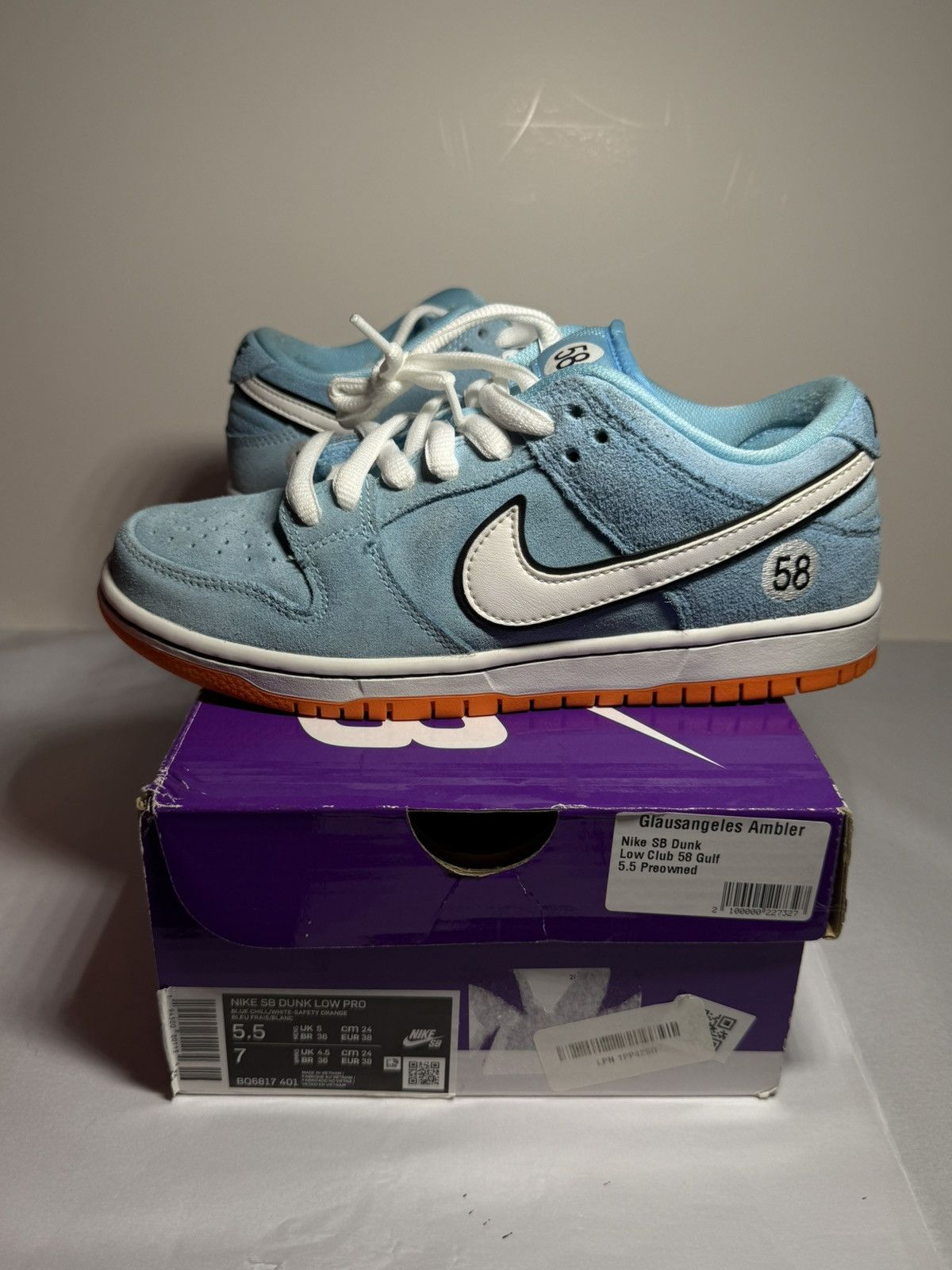 Nike Nike sb dunk low premium gulf “58” size 5.5 Size US 5.5 / EU 38 - 1 Thumbnail
