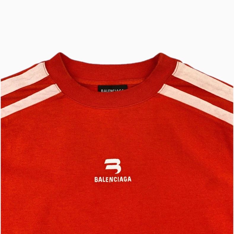 Balenciaga Balenciaga Striped Round Neck Short Sleeve T-Shirt Size US S / EU 44-46 / 1 - 5 Thumbnail