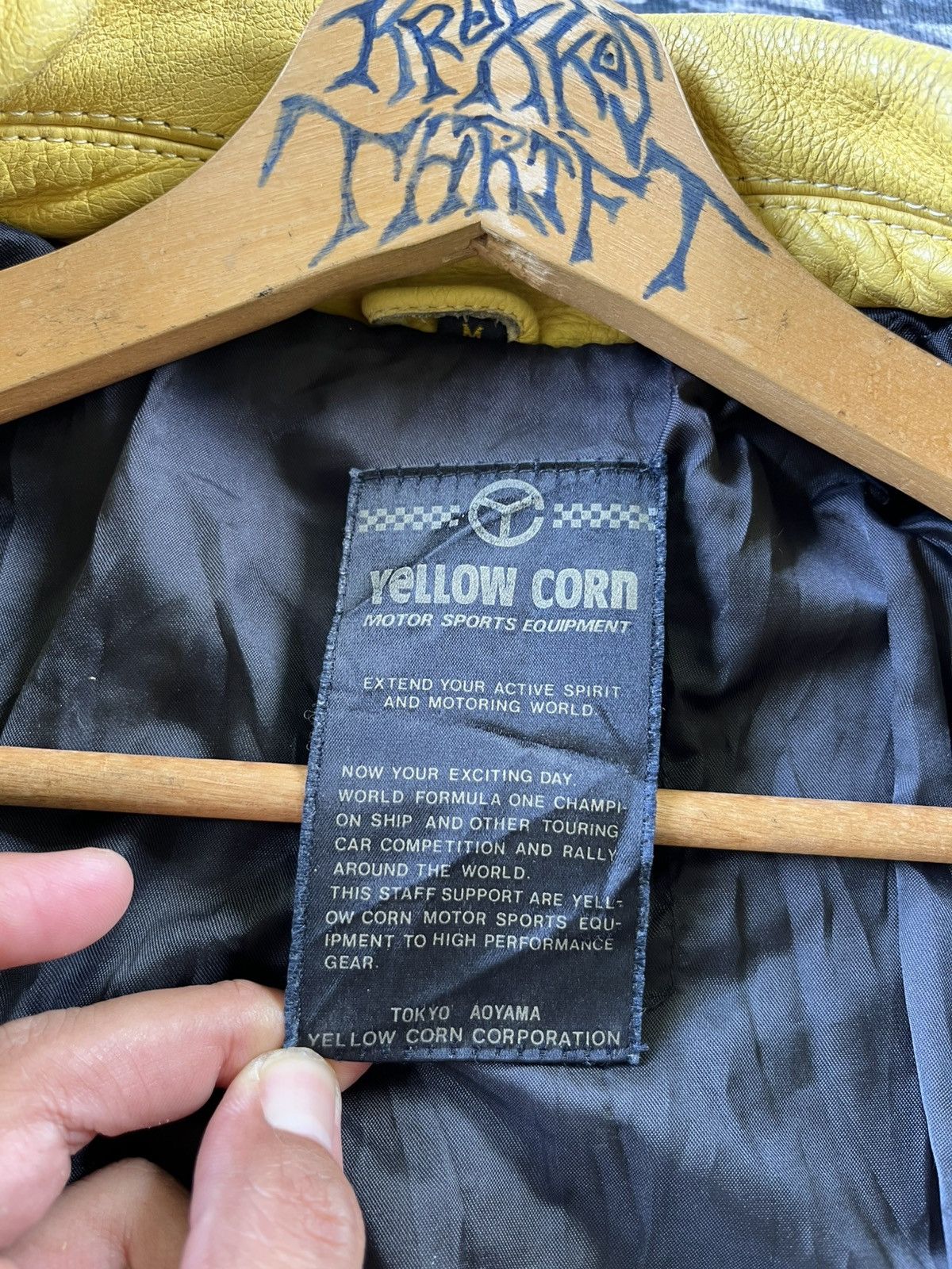 YELLOW CORN 💥STEALS💥Vintage Yellow Corn Sledge Hammer Leather Jacket 90s Size US M / EU 48-50 / 2 - 10 Thumbnail
