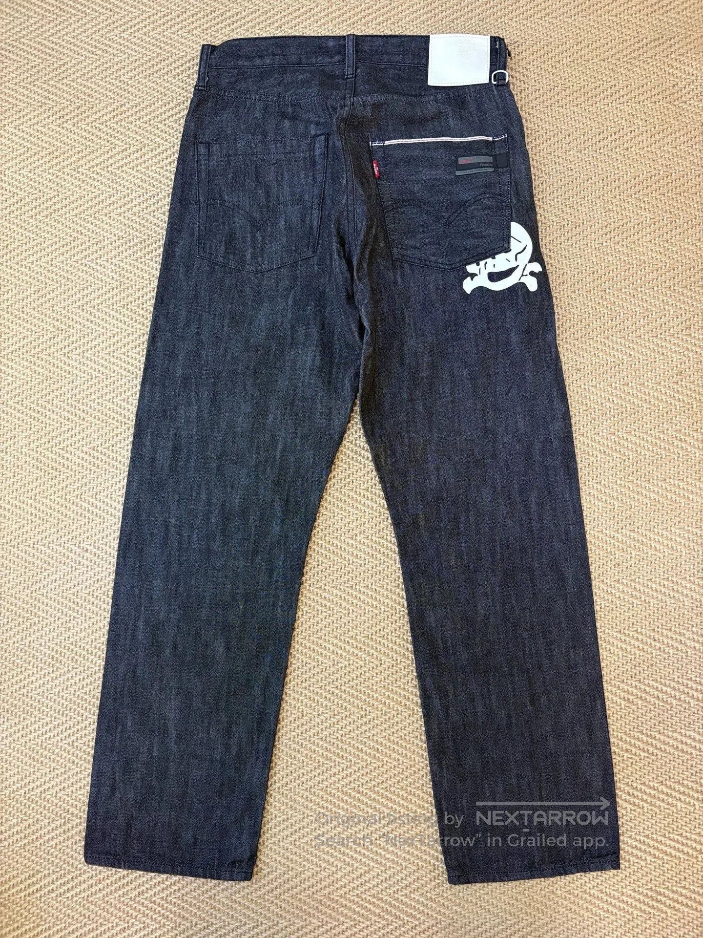 Hiroshi Fujiwara Levi's Fenom X AFFA Raw Denim Jeans. Size US 32 / EU 48 - 3 Thumbnail