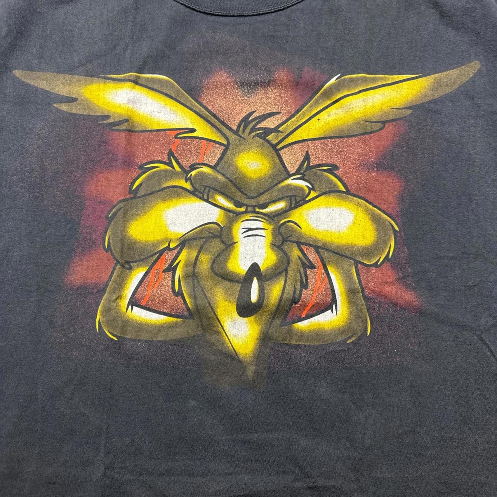 Other Looney Tunes Wile Coyote Big Face Faded Cartoon 90s T-Shirt Size US XXL / EU 58 / 5 - 3 Thumbnail