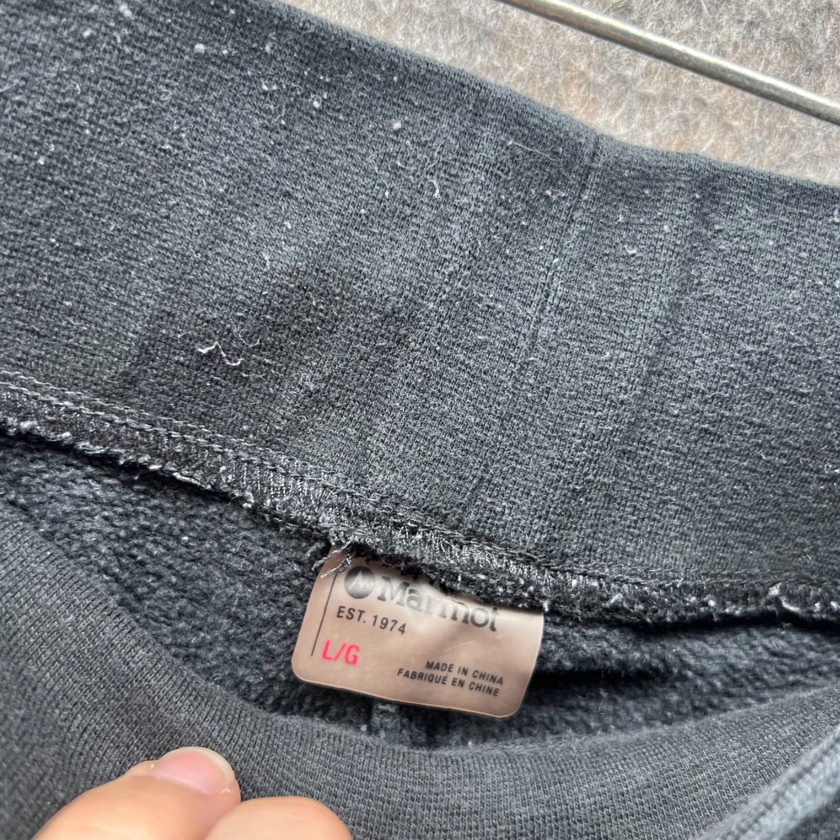 Marmot VINTAGE? Marmot Jogger Womens Large Adult Black Athletic Sweatpants Fleece Tapered Size 36" / US 14 / IT 50 - 5 Thumbnail