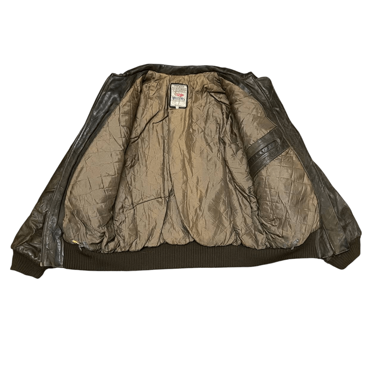 Marithe + Francois Girbaud Vtg 80s Marithe Francois Girbaud Cuirs Leather Bomber Jacket Size US S / EU 44-46 / 1 - 7 Thumbnail