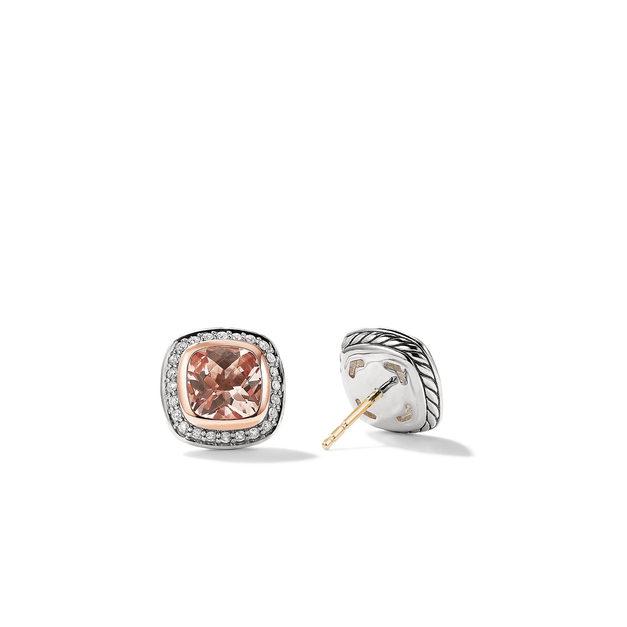 David Yurman o1w1db10525 E12310D Earrings in Silver with 18K Gold Diamond Size ONE SIZE - 2 Thumbnail