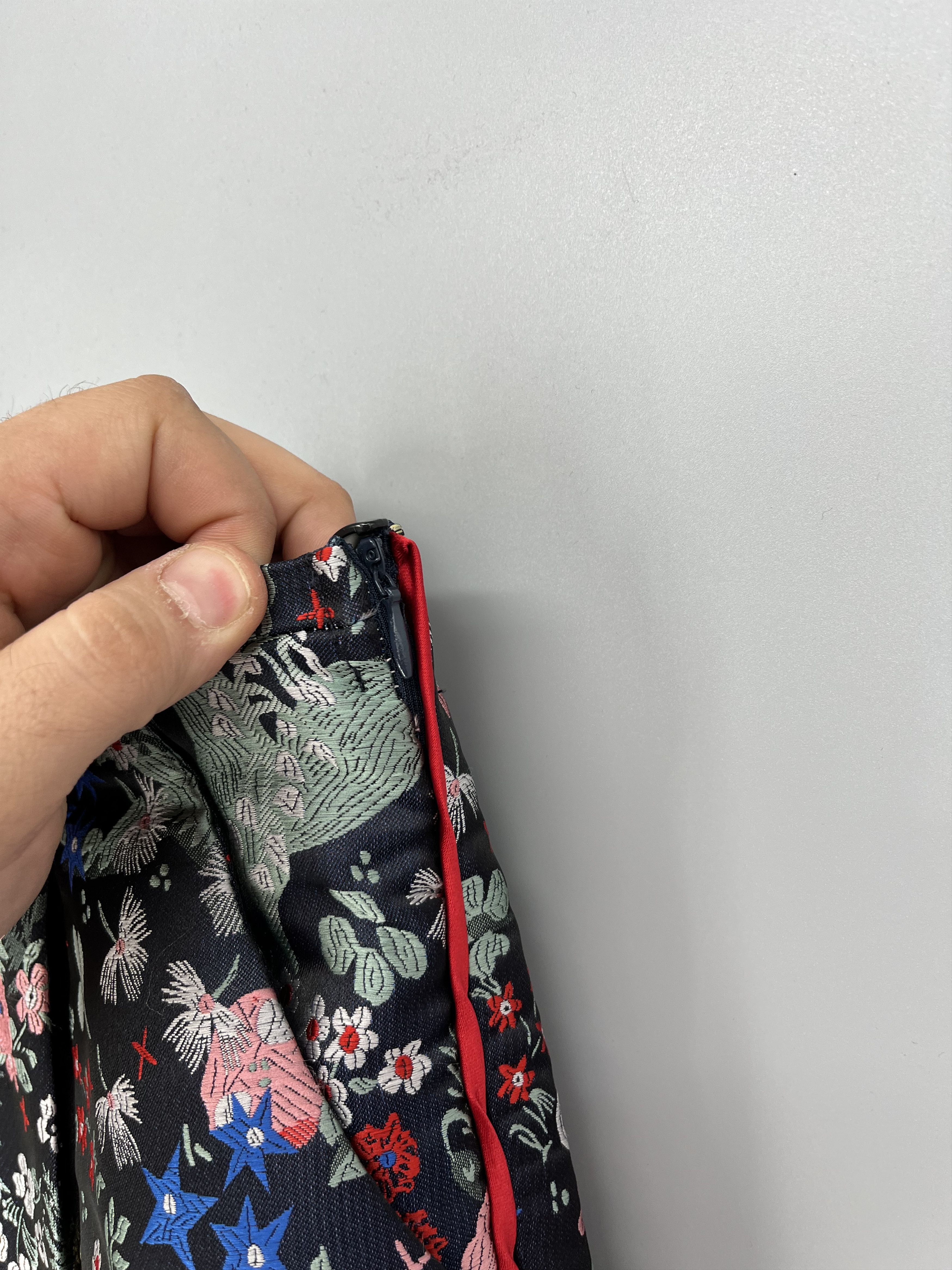 Vintage NEW SISTER JANE Floral Jacquard Trousers Size 30" / US 8 / IT 44 - 9 Thumbnail