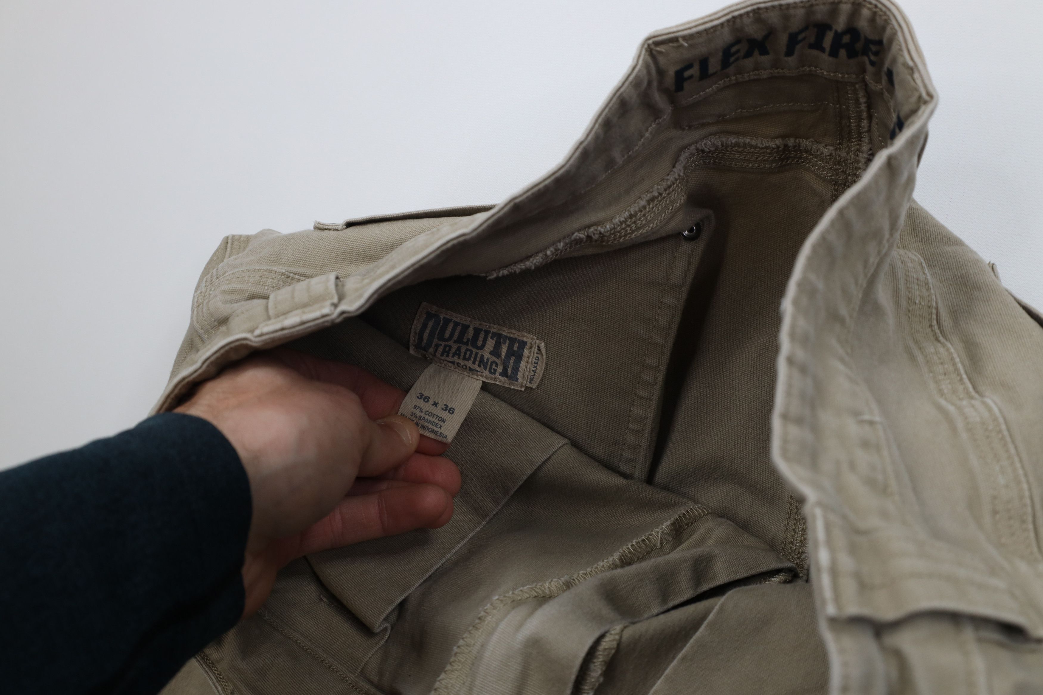 Duluth Trading Company Duluth Trading Co Fit Flex Firehose Canvas Wide Leg Pants Size US 36 / EU 52 - 9 Thumbnail
