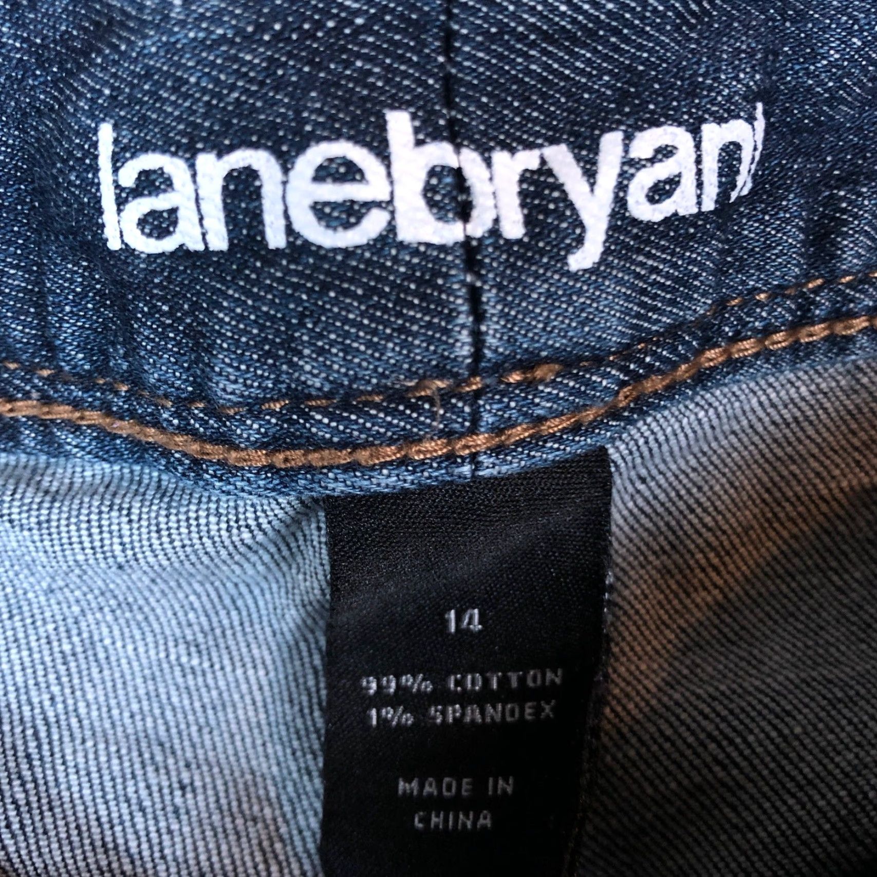 Vintage Lane Bryant Jeans Womens Blue Denim High Rise Straight Crop Stretch 14 Cropped Plus Size 14 Womens Jeans Size 24" / US 00 / IT 34 - 4 Thumbnail