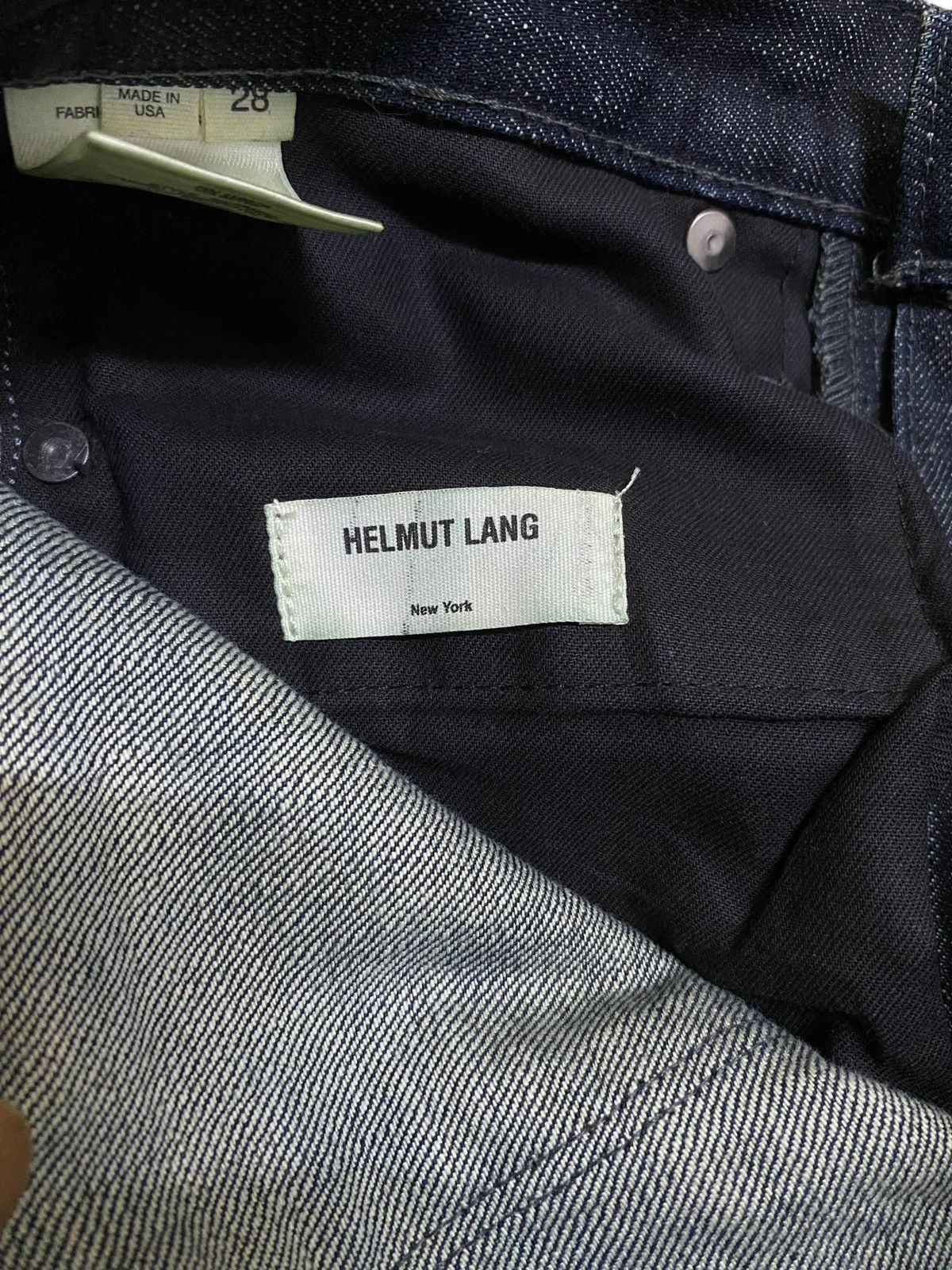 Helmut Lang Vintage Brand Helmut Lang Salvage Wax Jeans 2000s Size US 28 / EU 44 - 8 Thumbnail