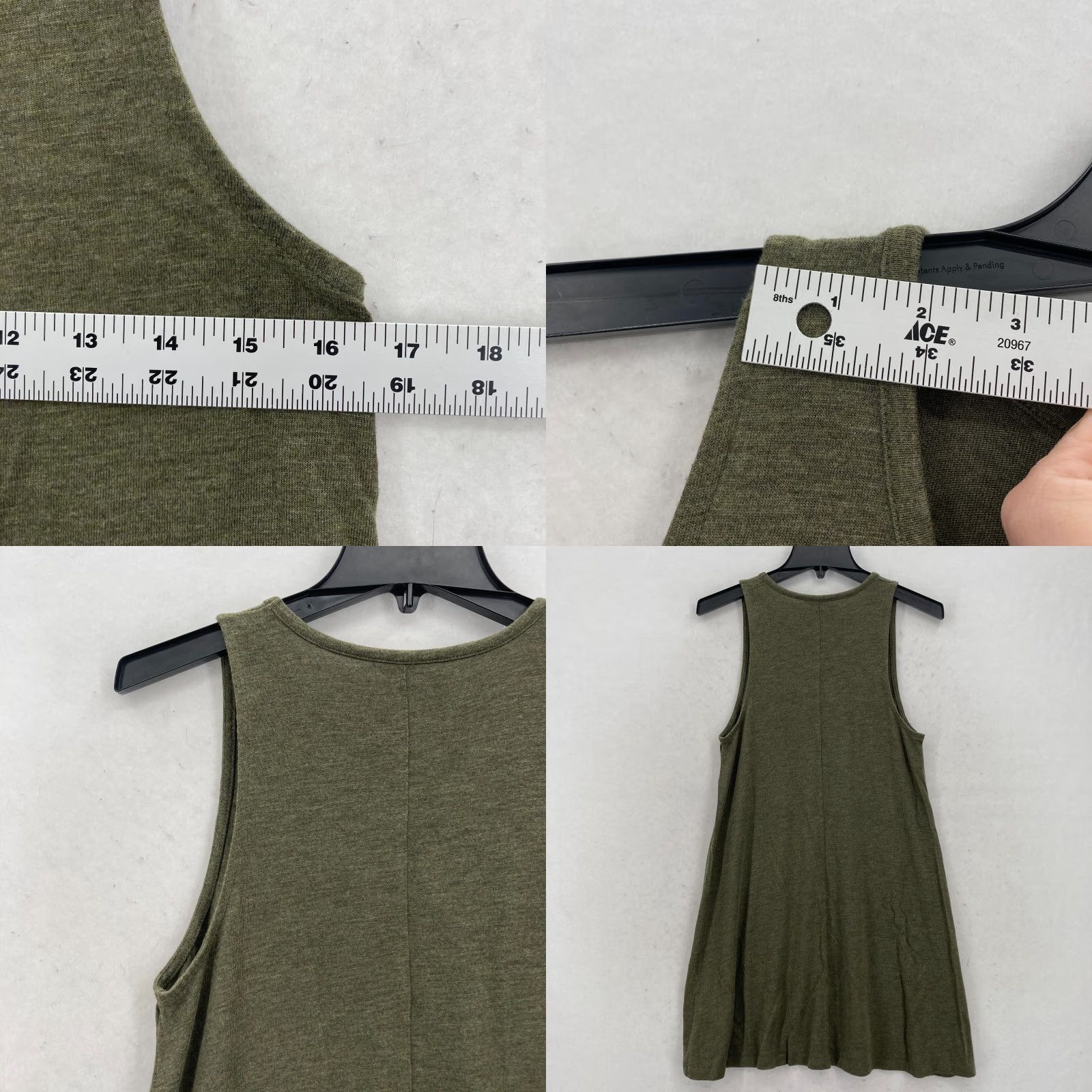 Madewell Madewell Green Sleeveless Tank Swing Dress L Viscose Blend Casual Soft Flowy Dress Size L / US 10 / IT 46 - 8 Thumbnail