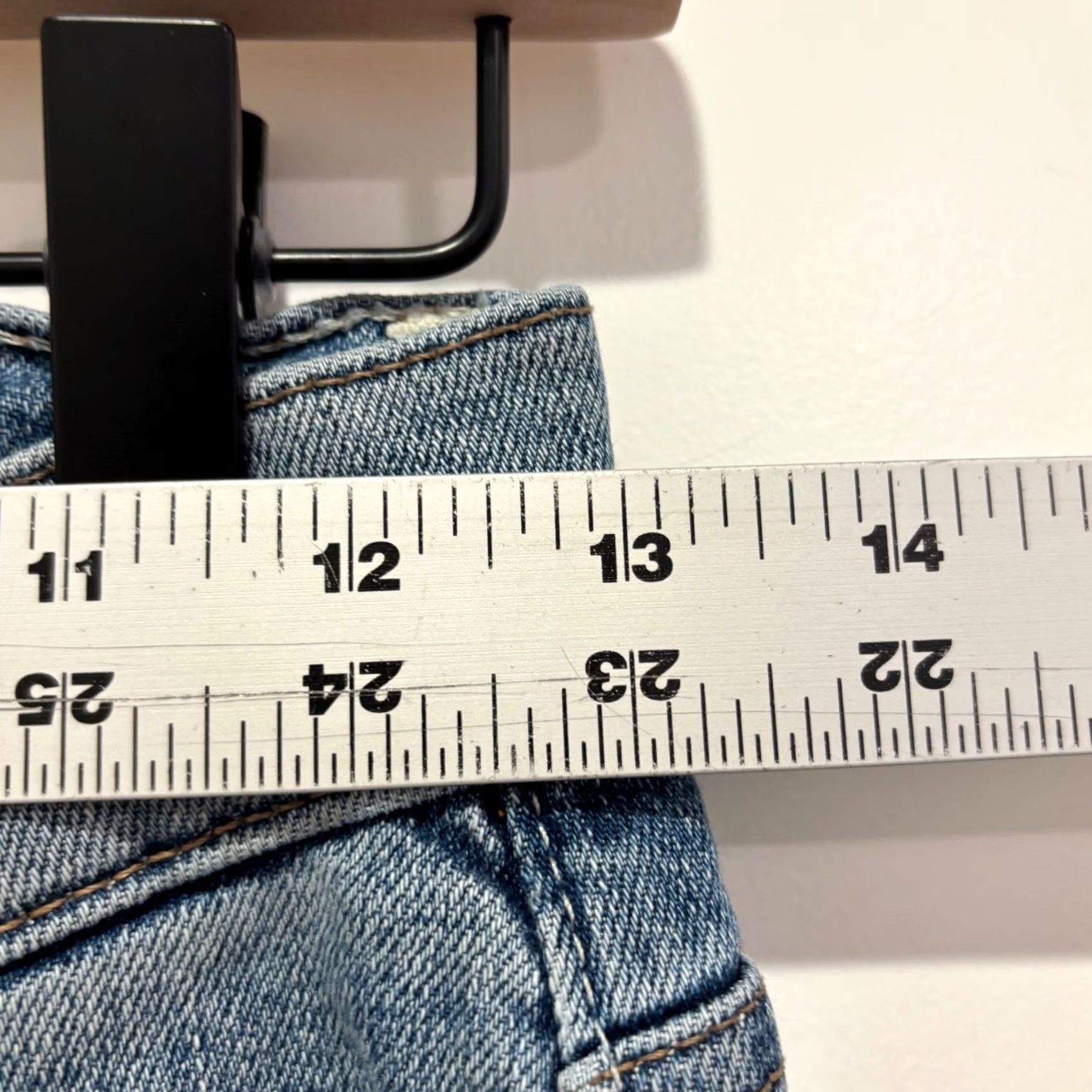 DL1961 DL1961 Womens High Rise Flare Jeans Medium Wash Raw Hem Size 24 Size 42" / US 20 - 6 Thumbnail
