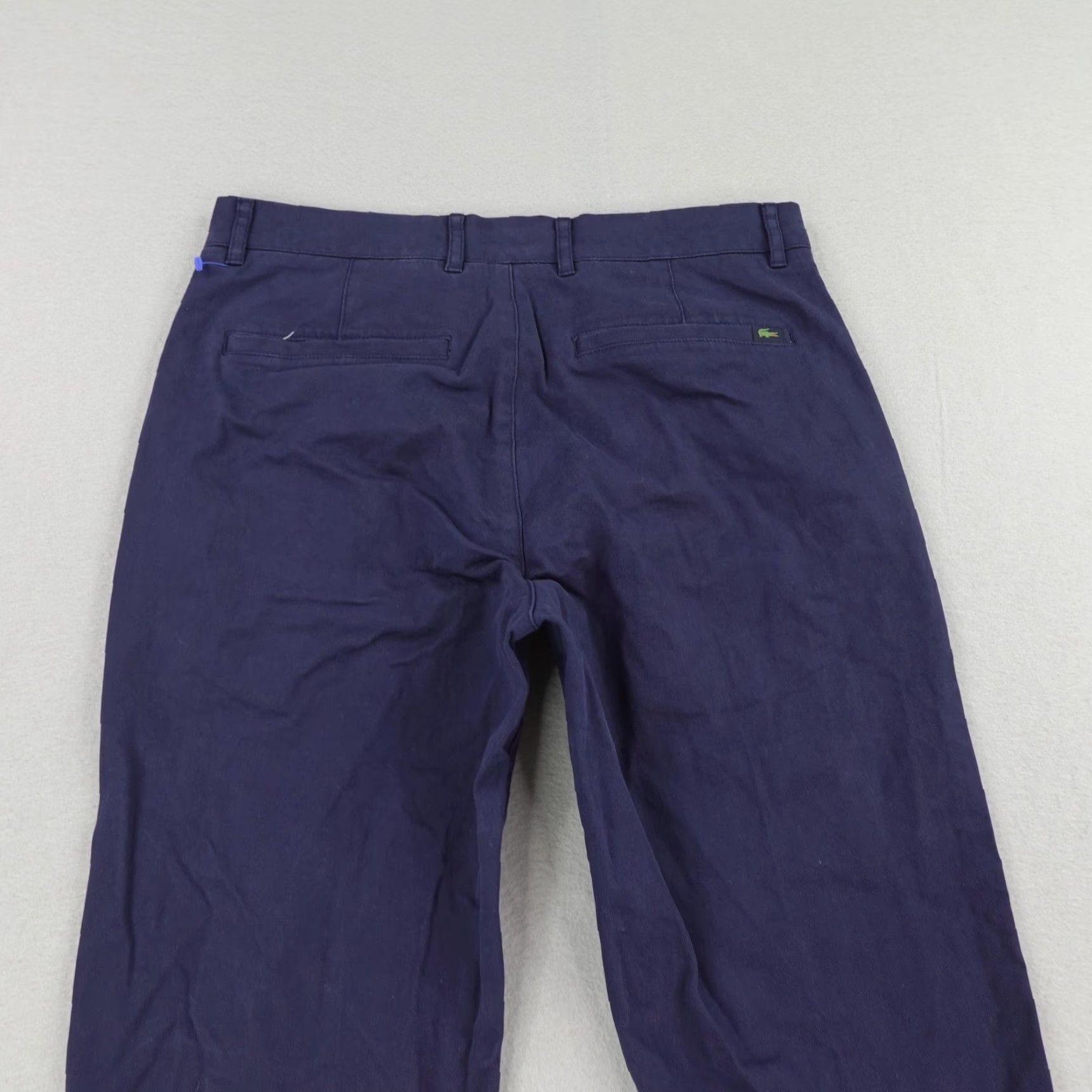 Lacoste Lacoste Pants Mens 30x34 Chino Regular Straight Croc Logo Navy Blue 30 Inseam Pockets Stretch Casual Formal Mens Size US 30 / EU 46 - 5 Thumbnail